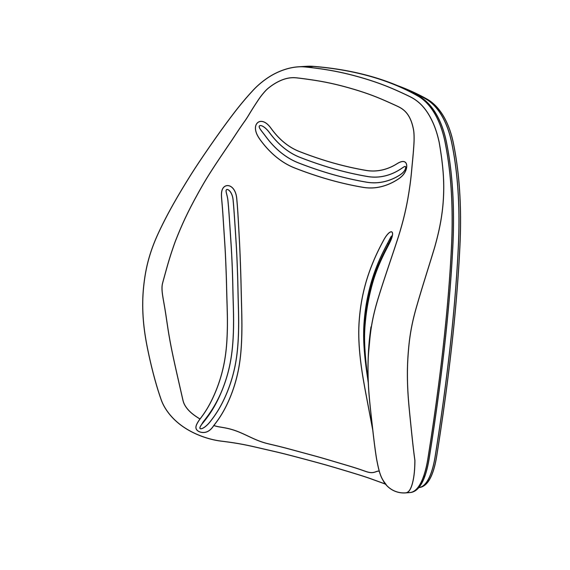 John Deere Operator Seat Back Rest Cushion - SJ29653