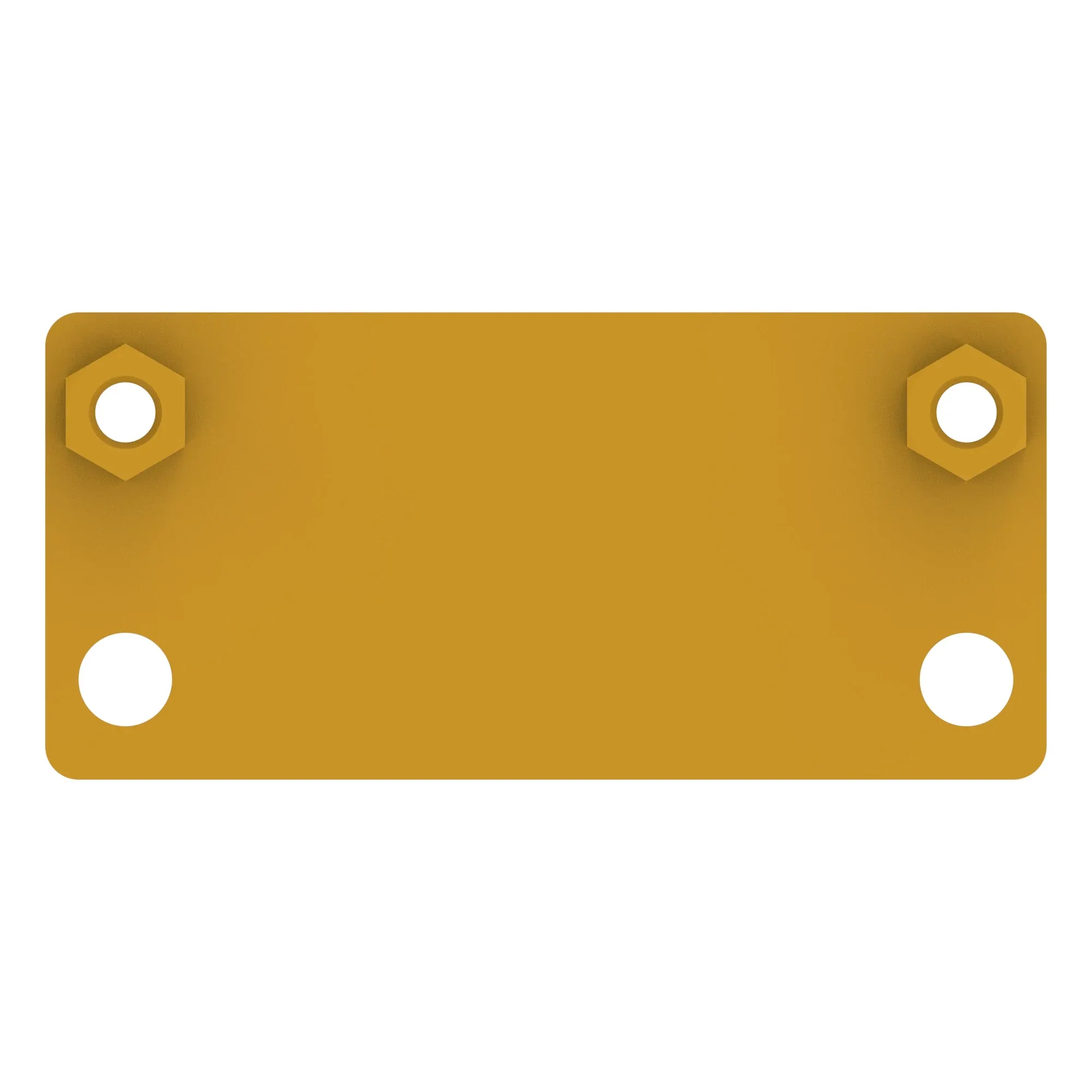 BRACKET, DOUBLE RUBBER CLAMP RETAIN
