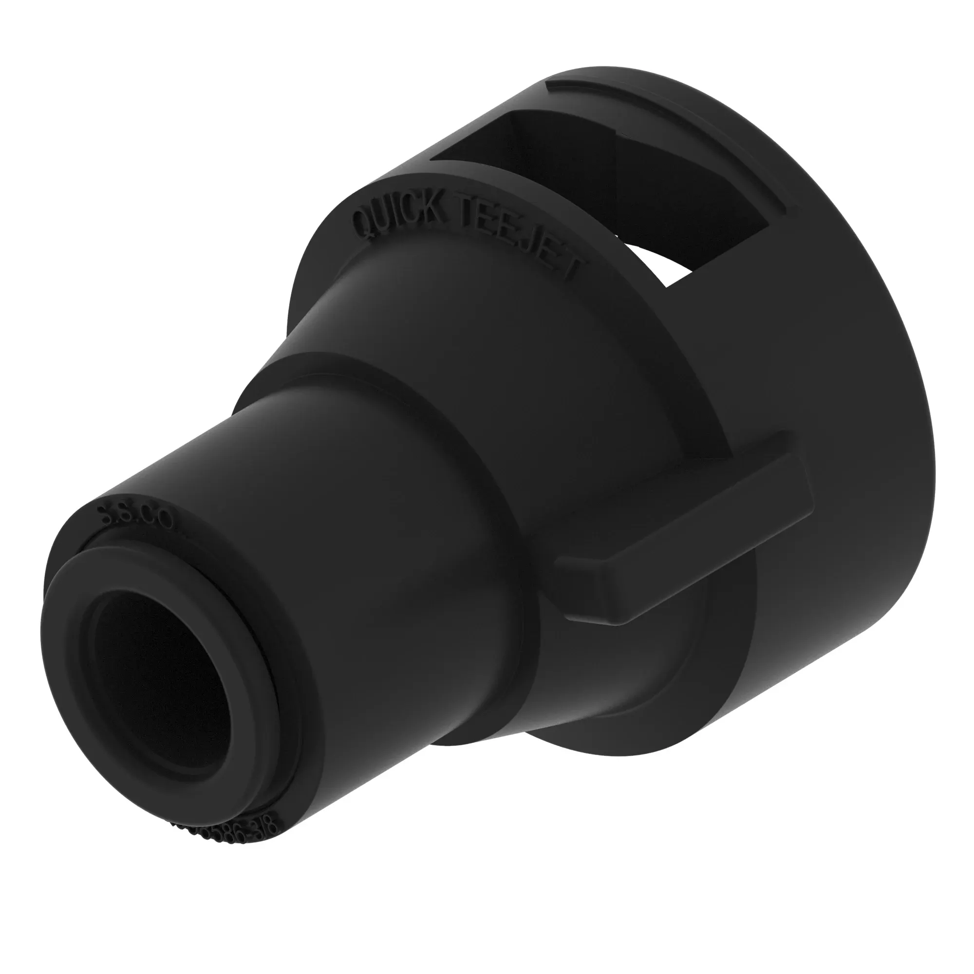 HOSE FITTING, NZL CAP,  3/8" PTC, N