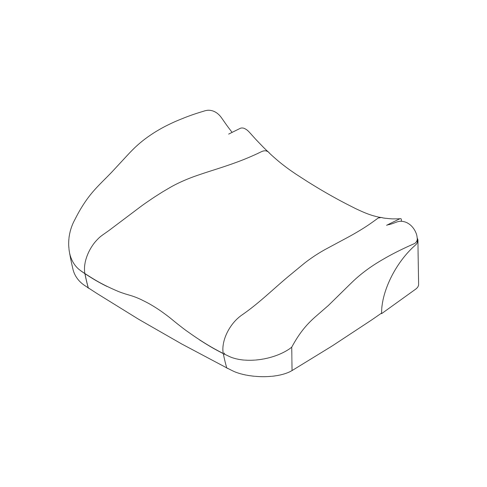John Deere Lower Seat Cushion - AUC12798