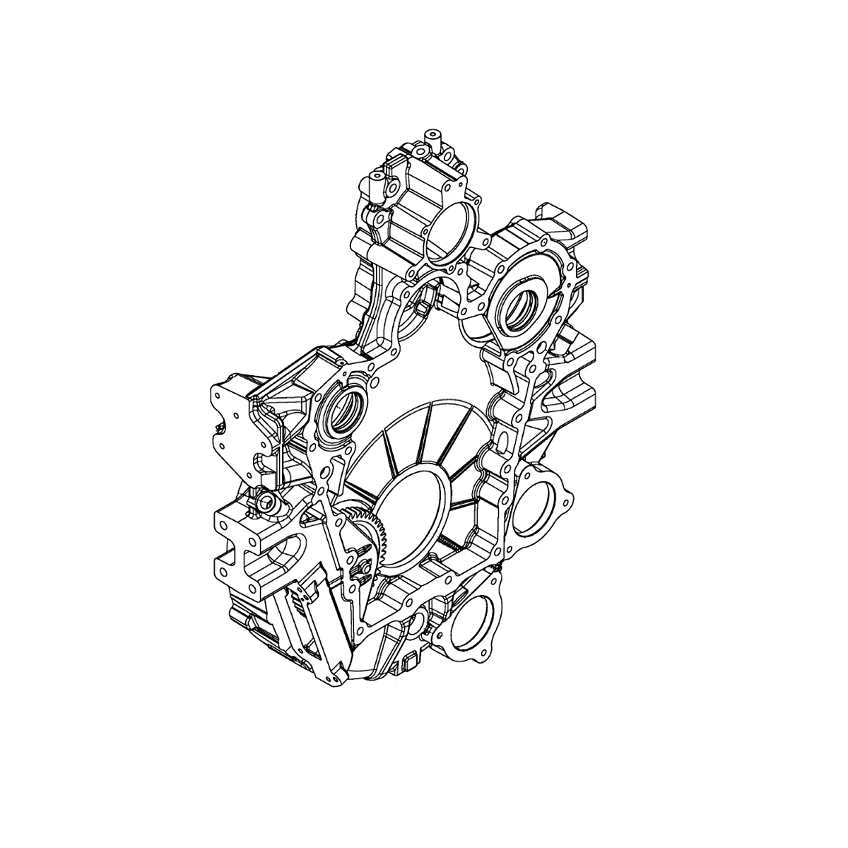 Housing, Flywheel, Pre-Assembled