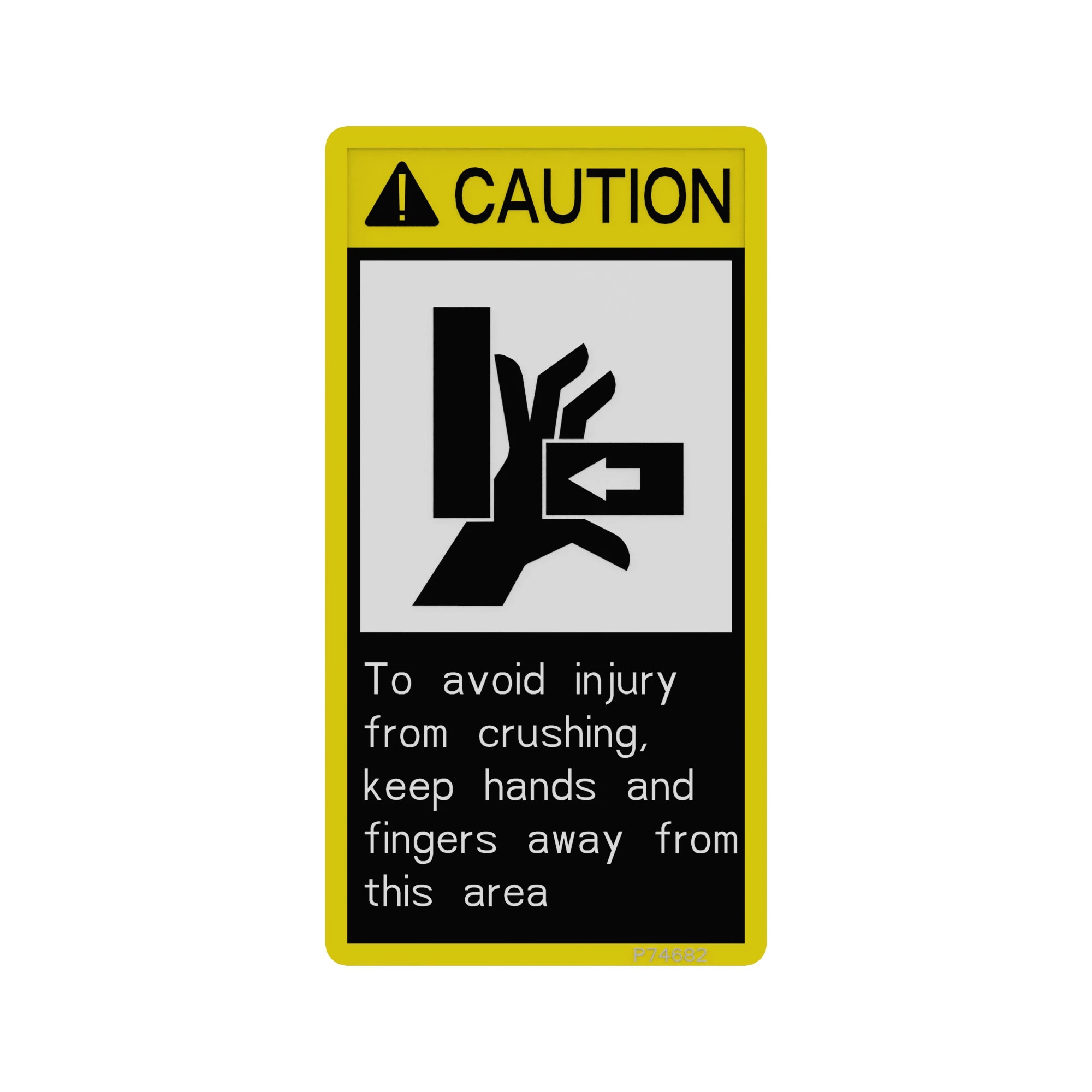 John Deere English Caution Label - P74682