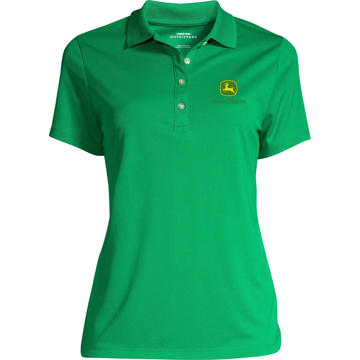 Women's Short Sleeve Solid Active Polo