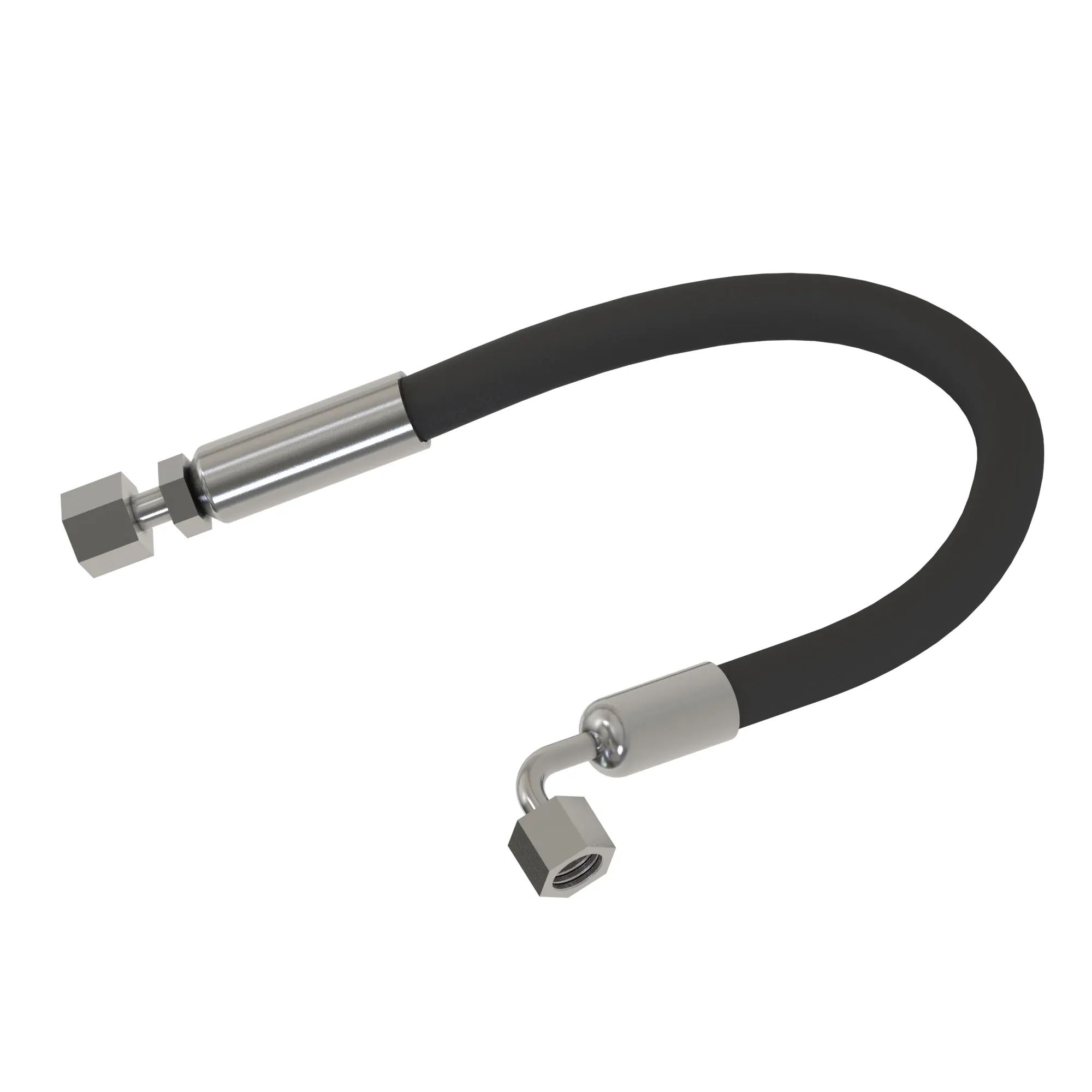 John Deere Vulcanized Rubber Hydraulic Hose with Nylon Braid - AT136357