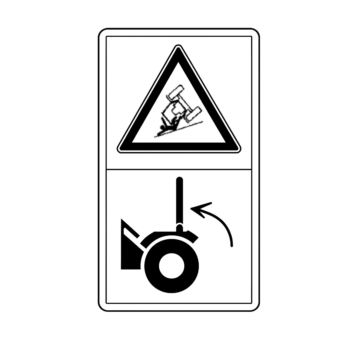 SAFETY LABEL, 2-POST/LOW PROFILE