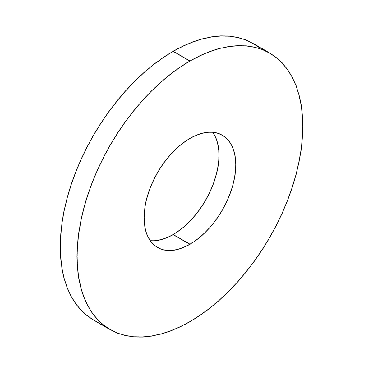WASHER, METALLIC, ROUND HOLE