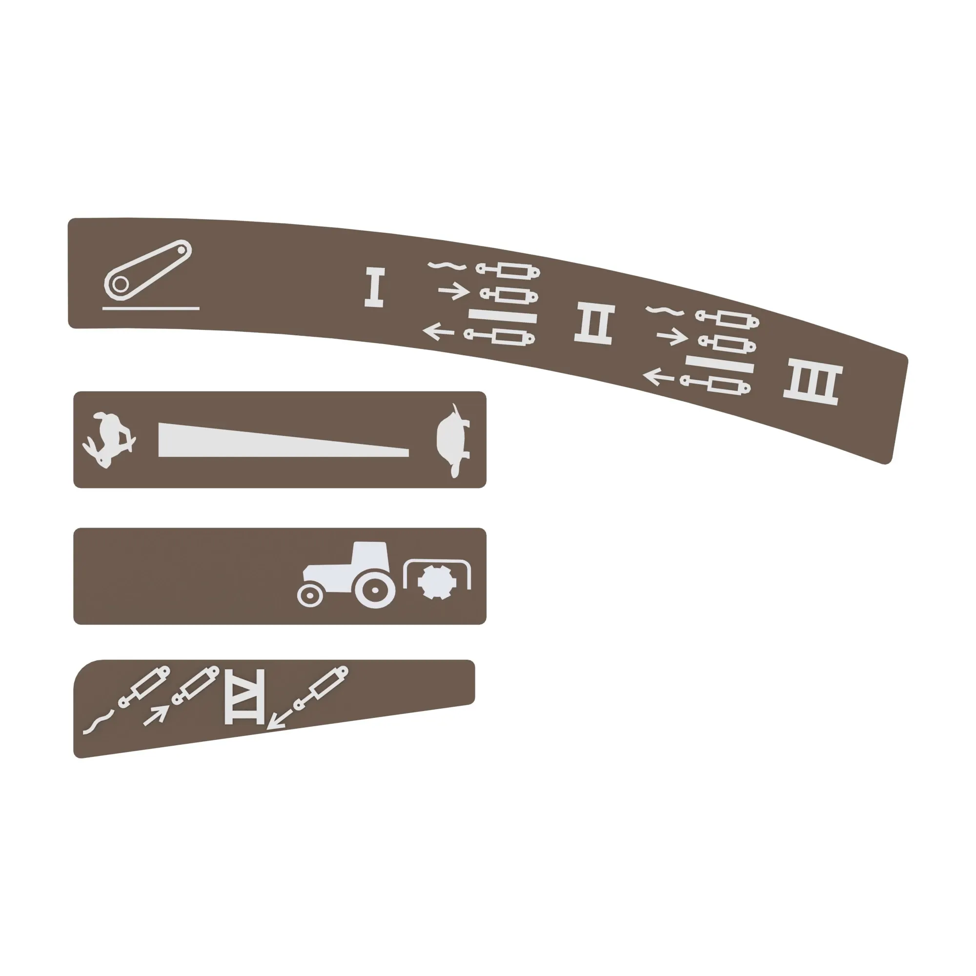 John Deere Armrest Control Housing Label Kit - RE247348