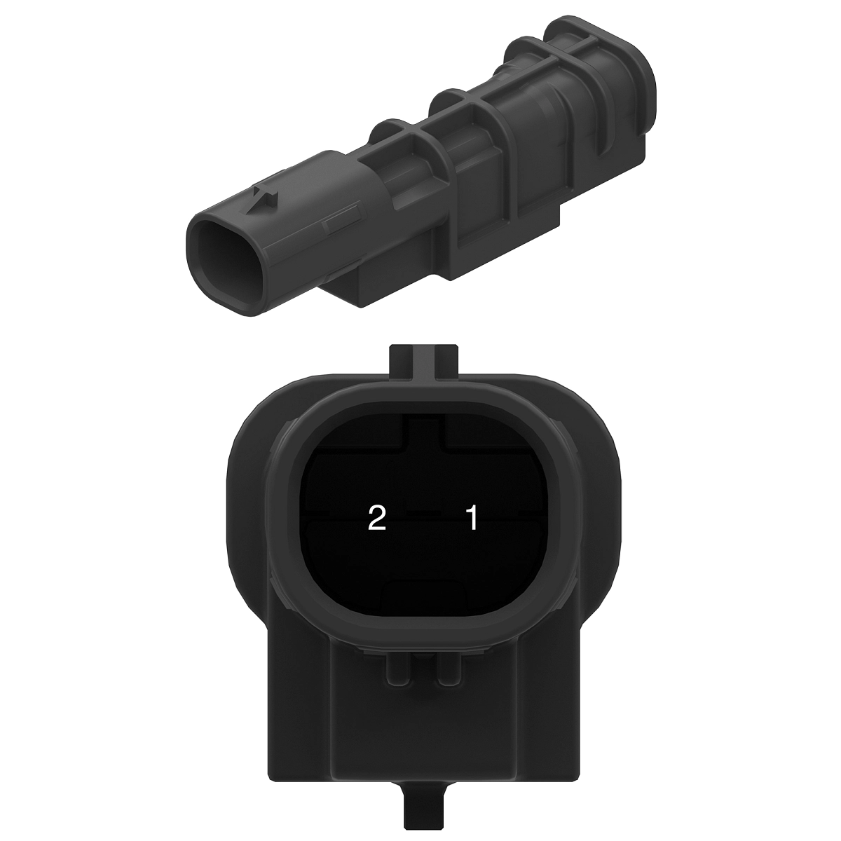 Conn Tyco Mcon 2W Fs Blk Plstc