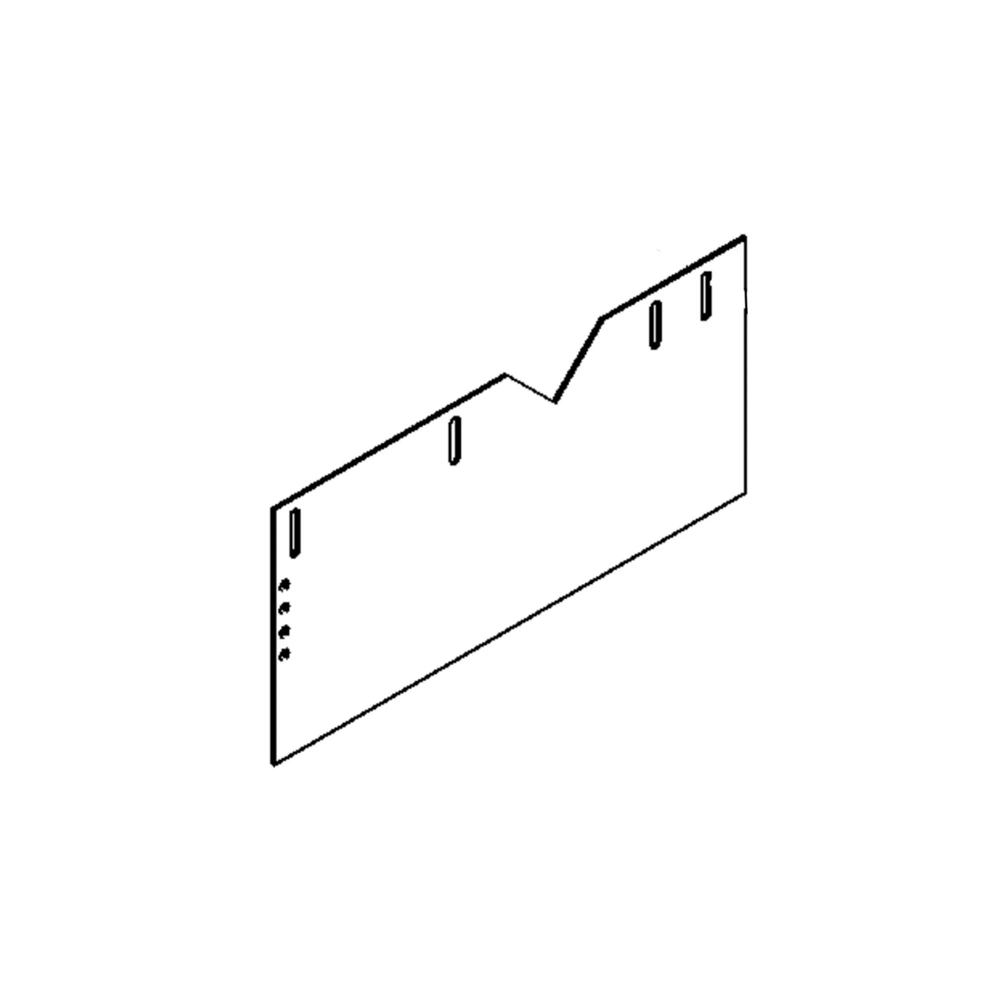 John Deere Pick Up Broom Side Hood Flap - T415750
