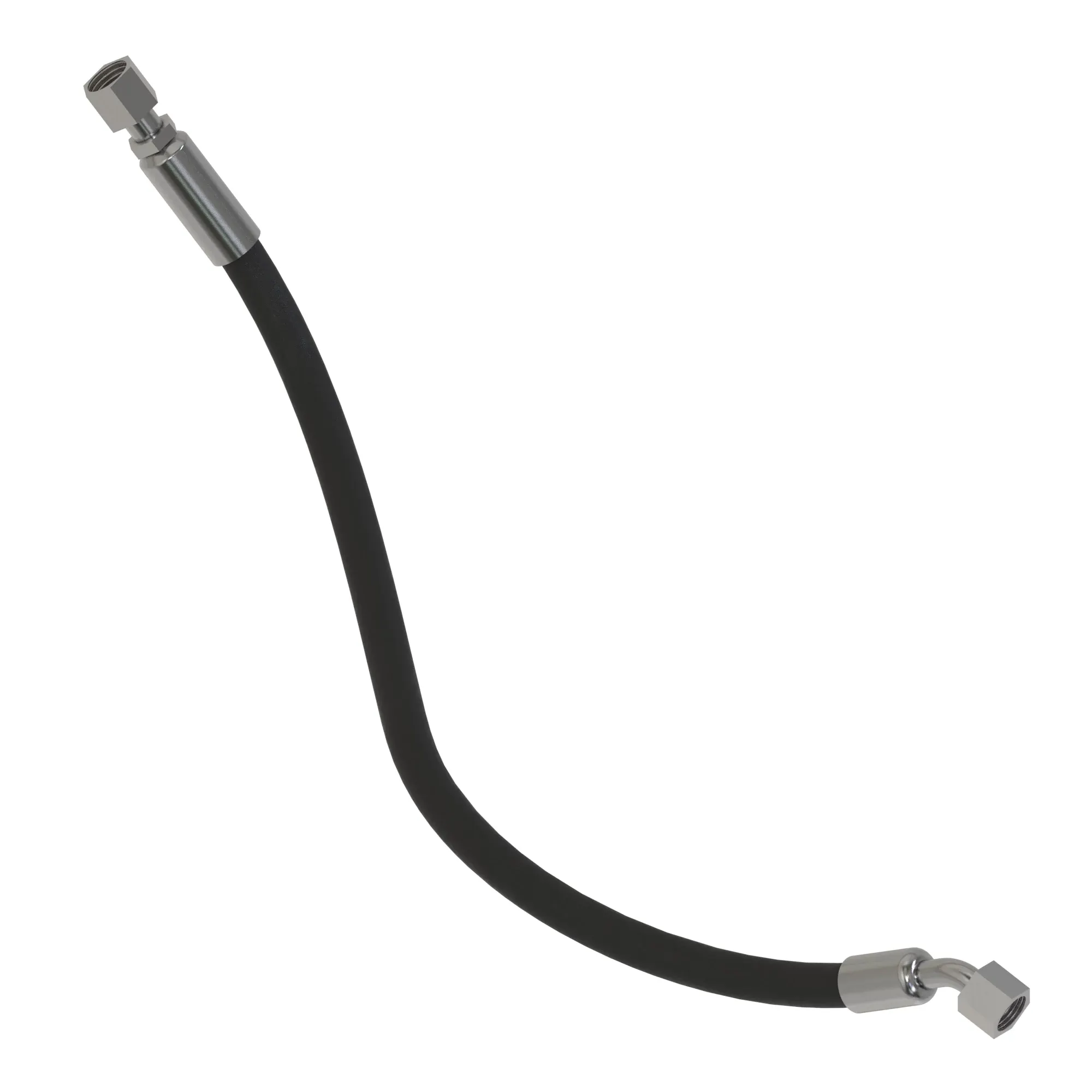 John Deere Control Valve to Hydraulic Reservoir Line Hose - AN406247