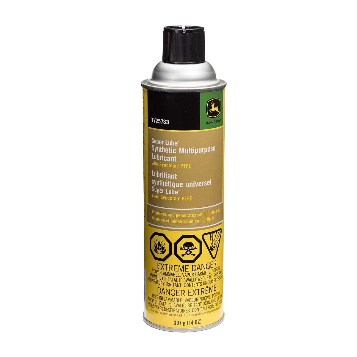 John Deere Super Lube™ Multi-Purpose Synthetic Lubricant with Syncolon™ PTFE, 397 gram (14 Oz) - TY25733