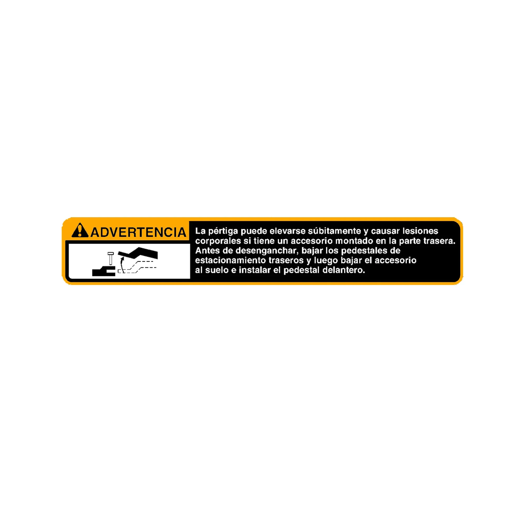 John Deere Warning Decal, Safety Spanish - A78009