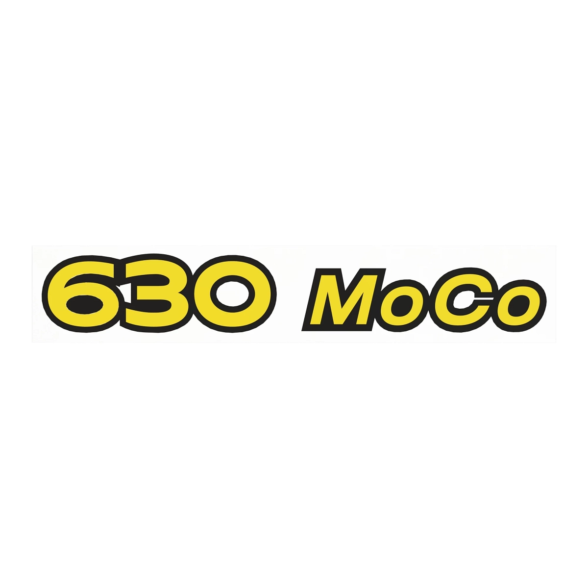 Label, Model Number 630 and Moco
