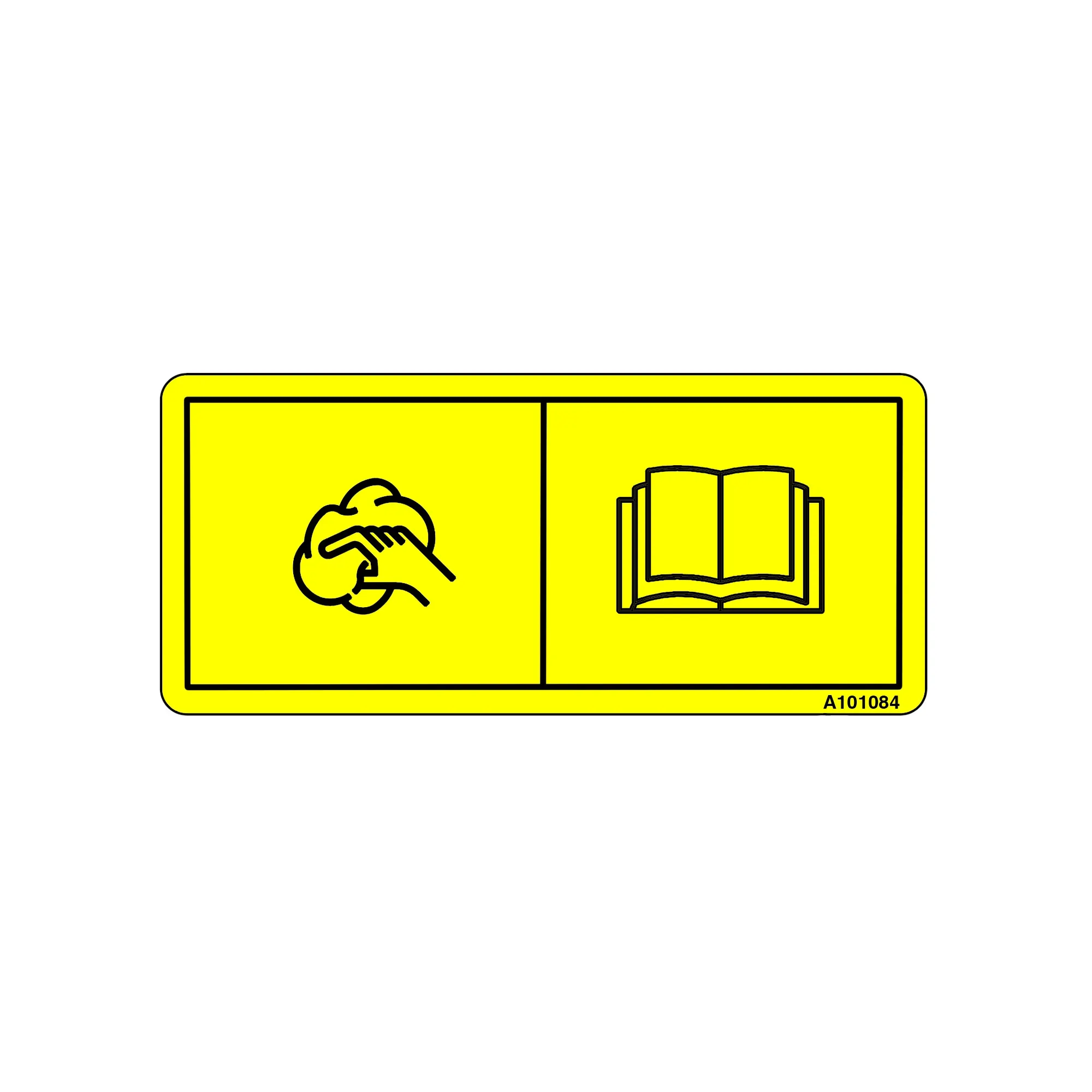 John Deere SDS Cleanout Label - A101084
