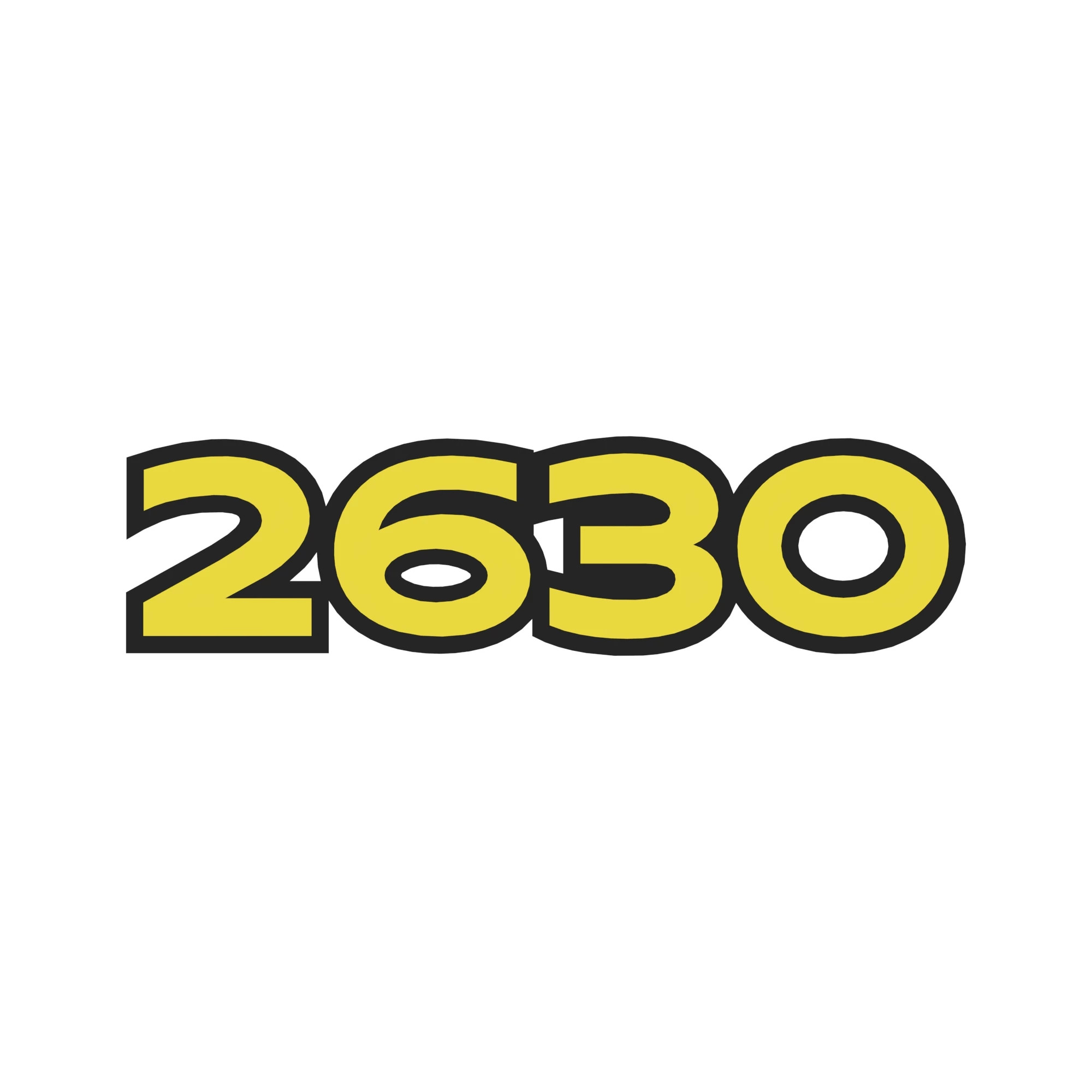 LABEL, 2630 MODEL NUMBER