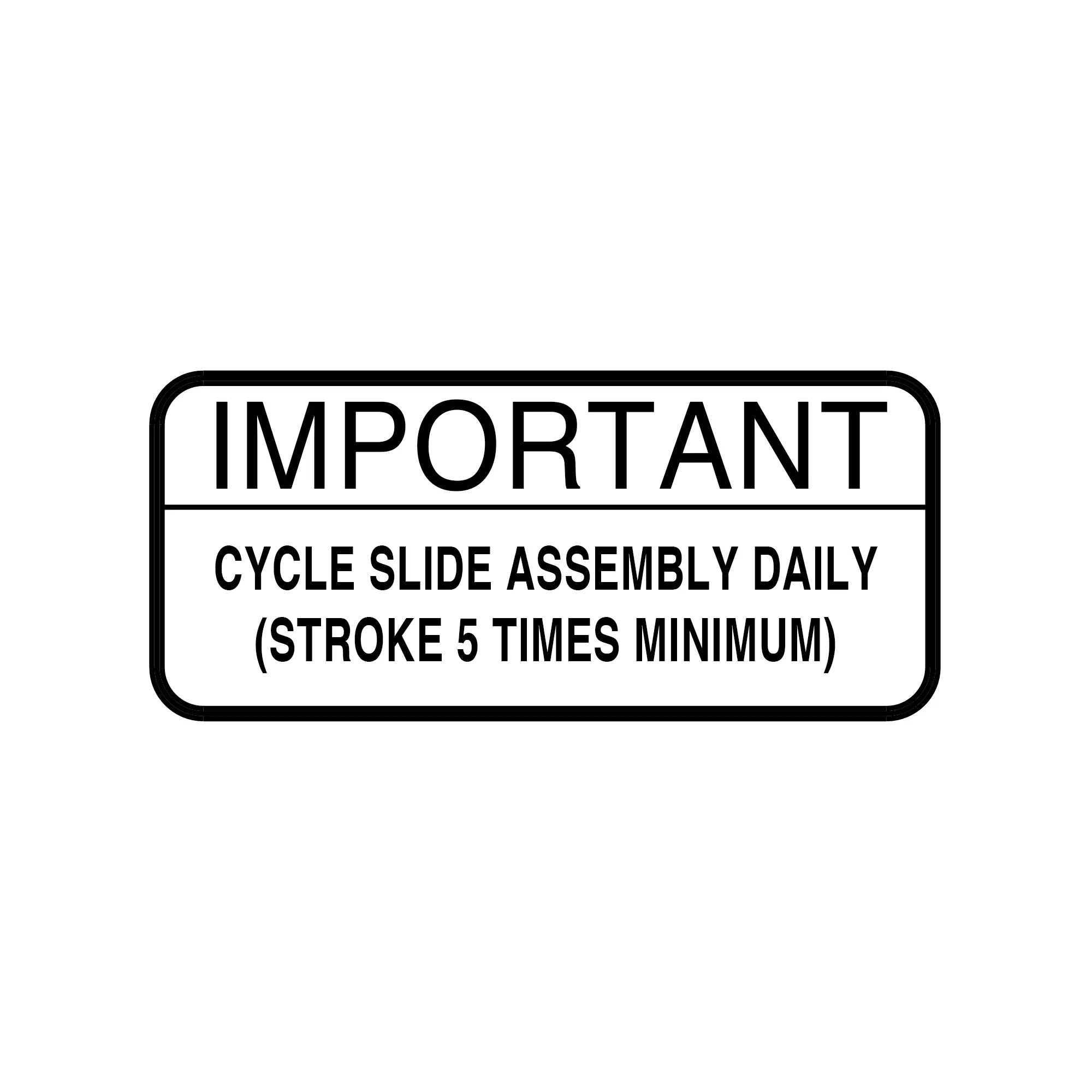 John Deere Slide Assembly Decal - A66786