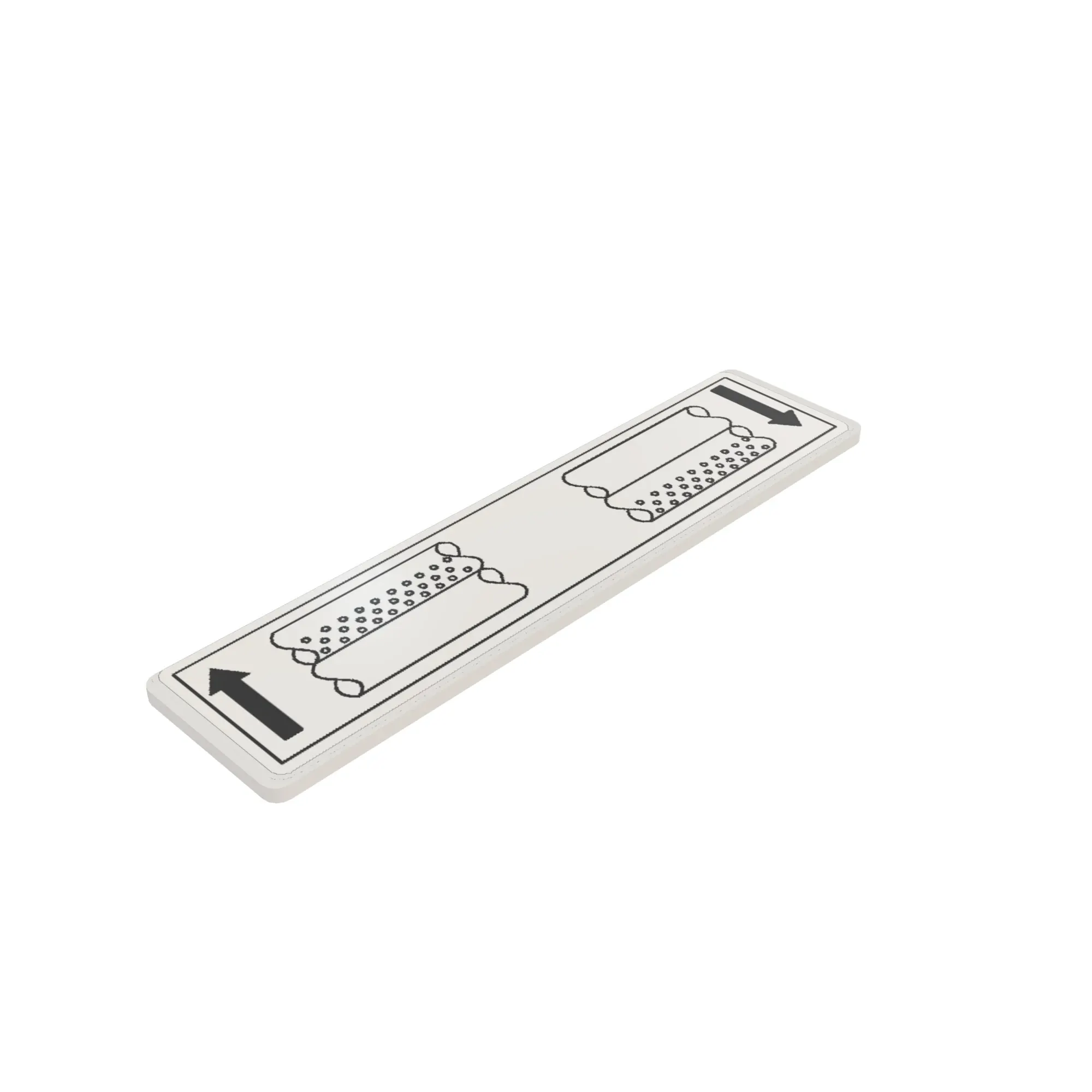 John Deere Auger Direction, Text Free Label - A83618