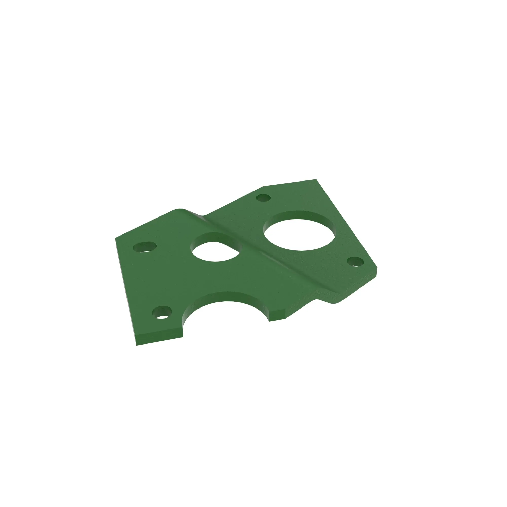 John Deere Cooler and Oil Hoses Mounting Plate - H136481