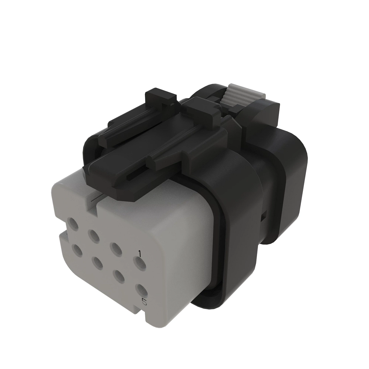 TYCO AMPSEAL16 8W RCPT SLD GRY PLST