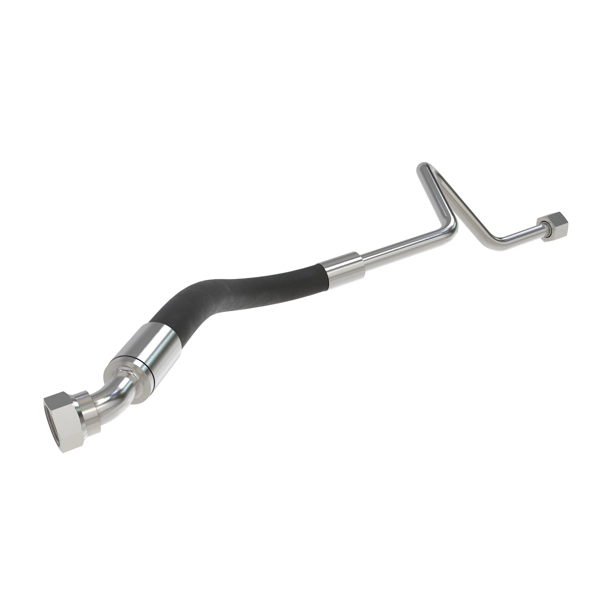 John Deere Steering Supply Head End Oil Line - RE575213