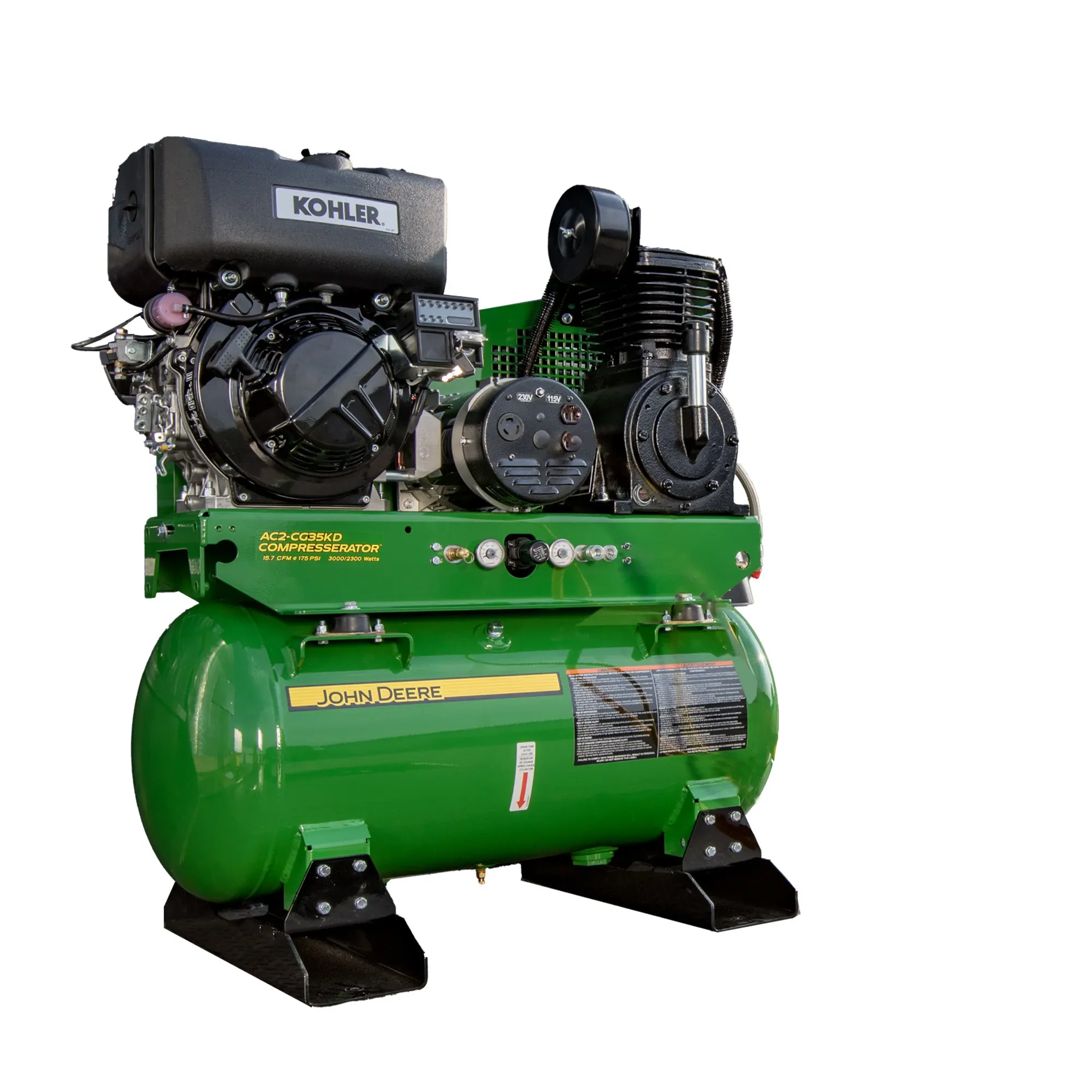 30-U.S. gal., 9.1HP Kohler Diesel, 15.7 cfm @ 175 psi,