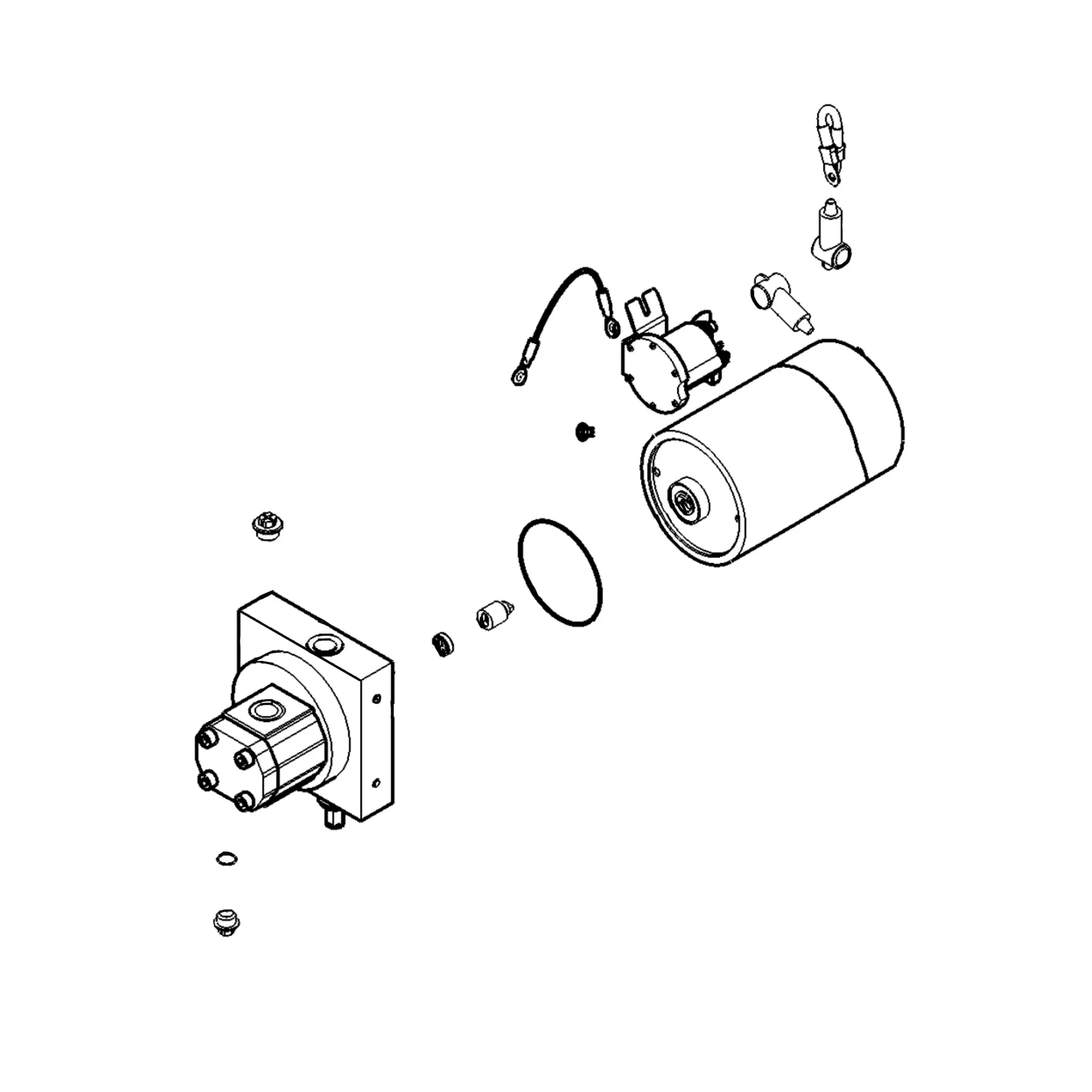 John Deere Secondary Steering Hydraulic Pump - AKK12283