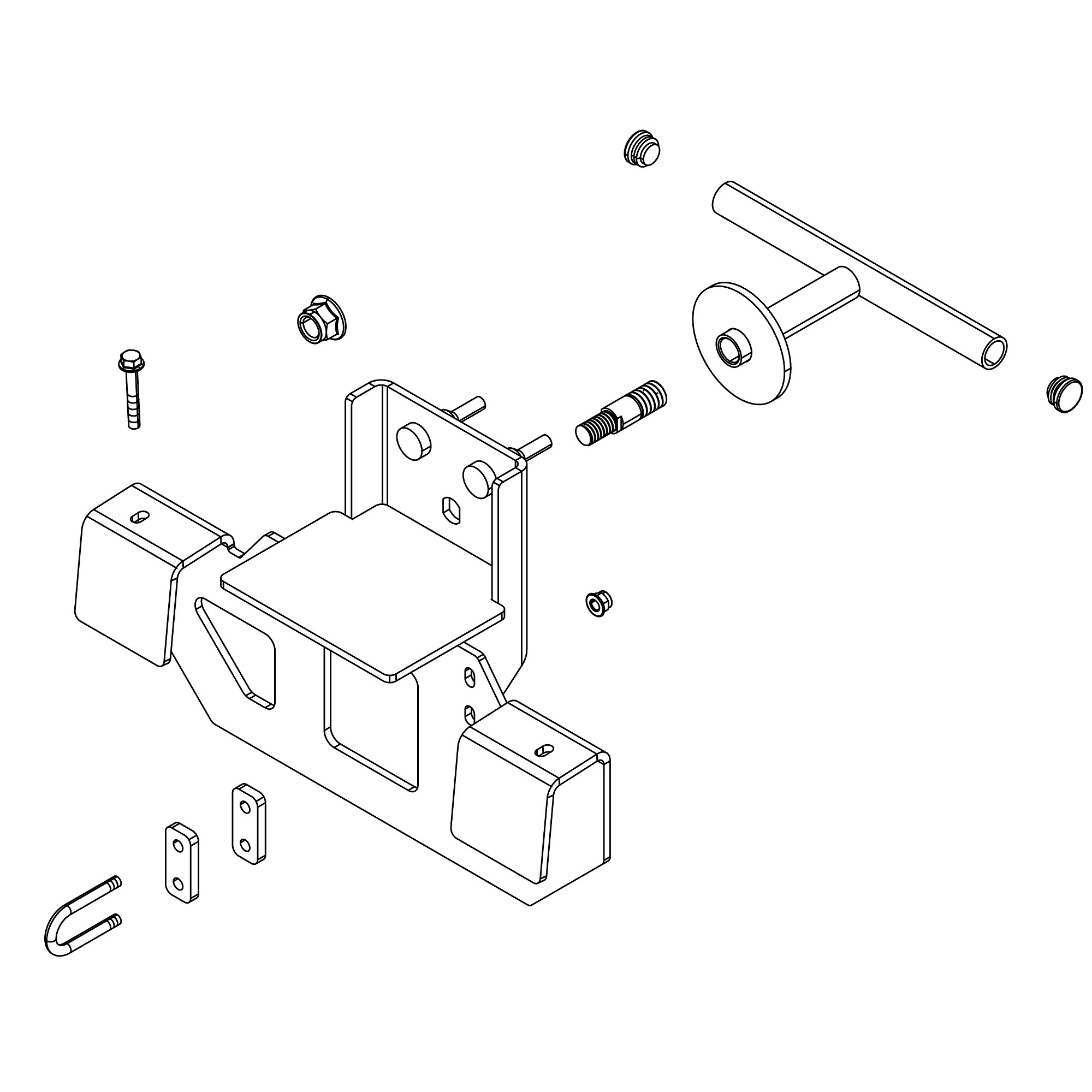 John Deere Spare Tire Rack Kit - BM25577