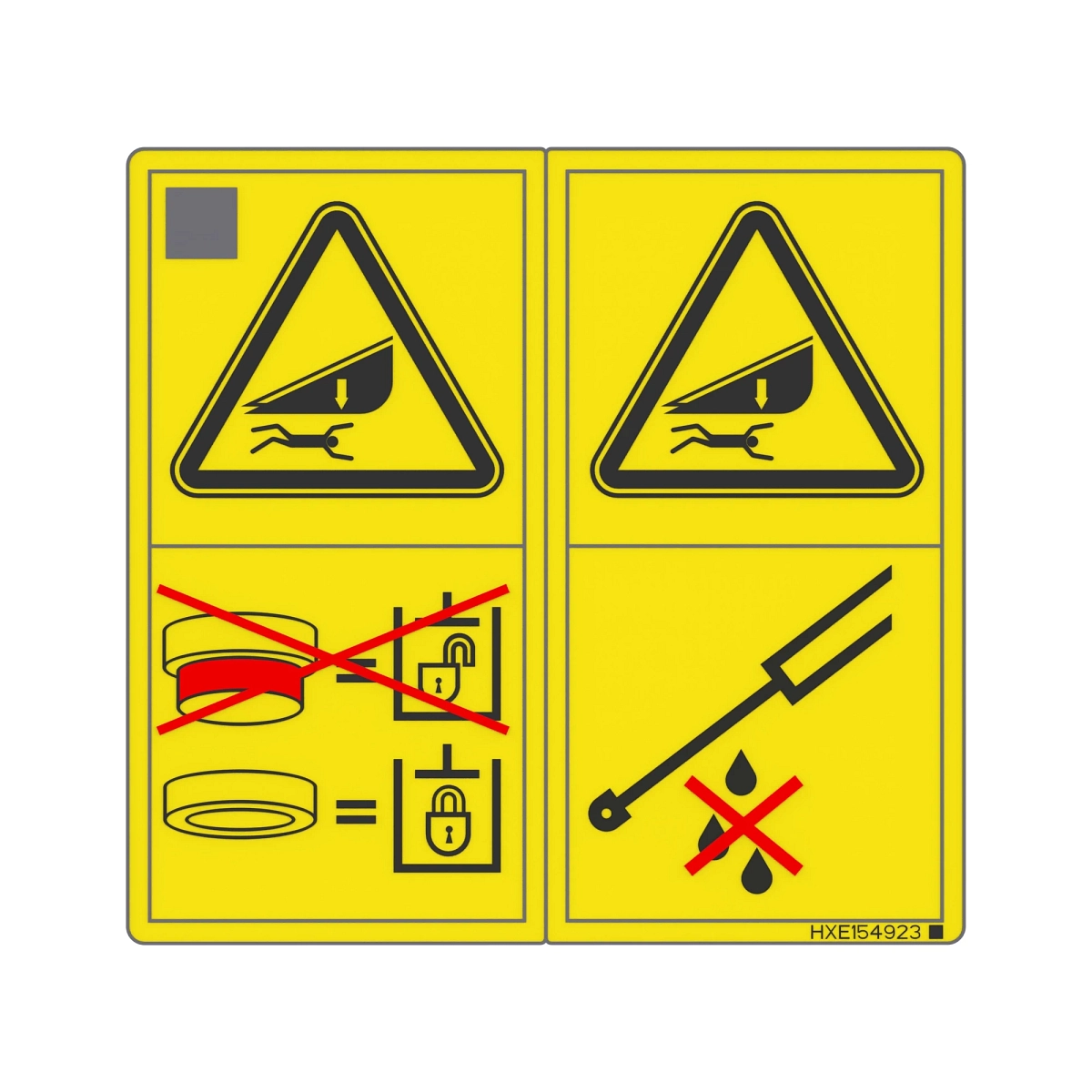 John Deere Label - HXE154923