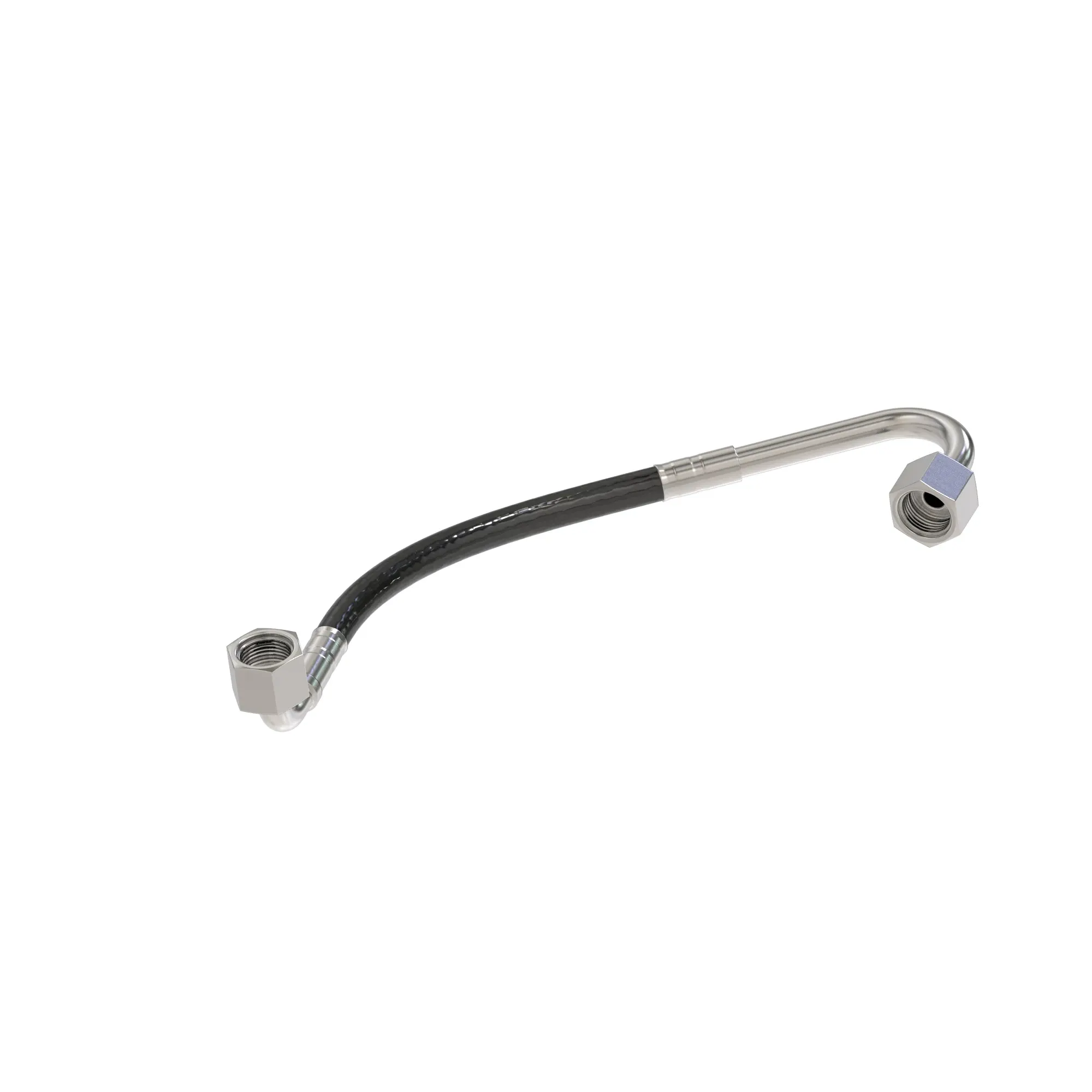 John Deere Low Pressure Turbocharger Feed Oil Line - RE550913