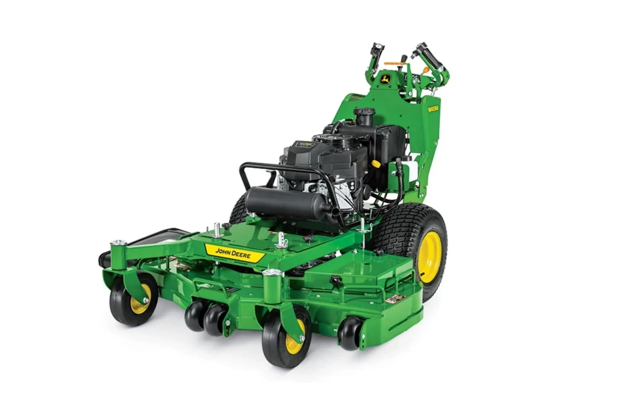Studio image with a front left view of a W48M commercial walk-behind mower