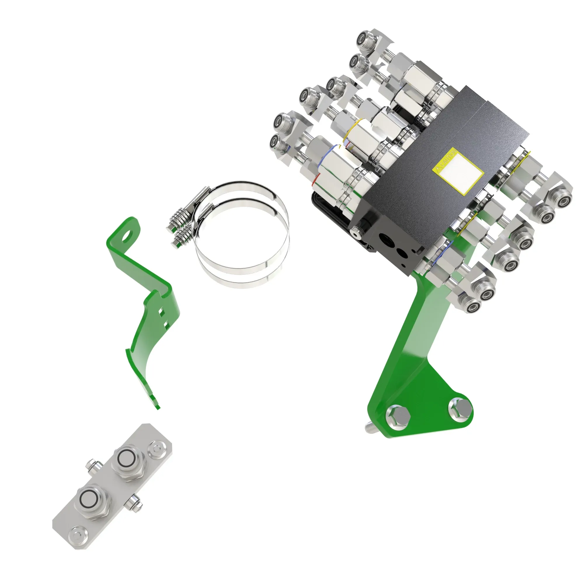 BXX10442: 3-Function Hydraulic Quick-Connect Coupler Attachment