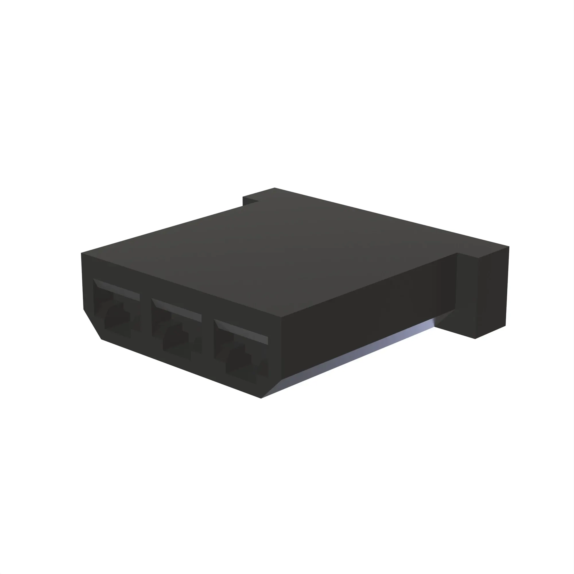 CONN TYCO FASTON 3W F NTRL PLSTC