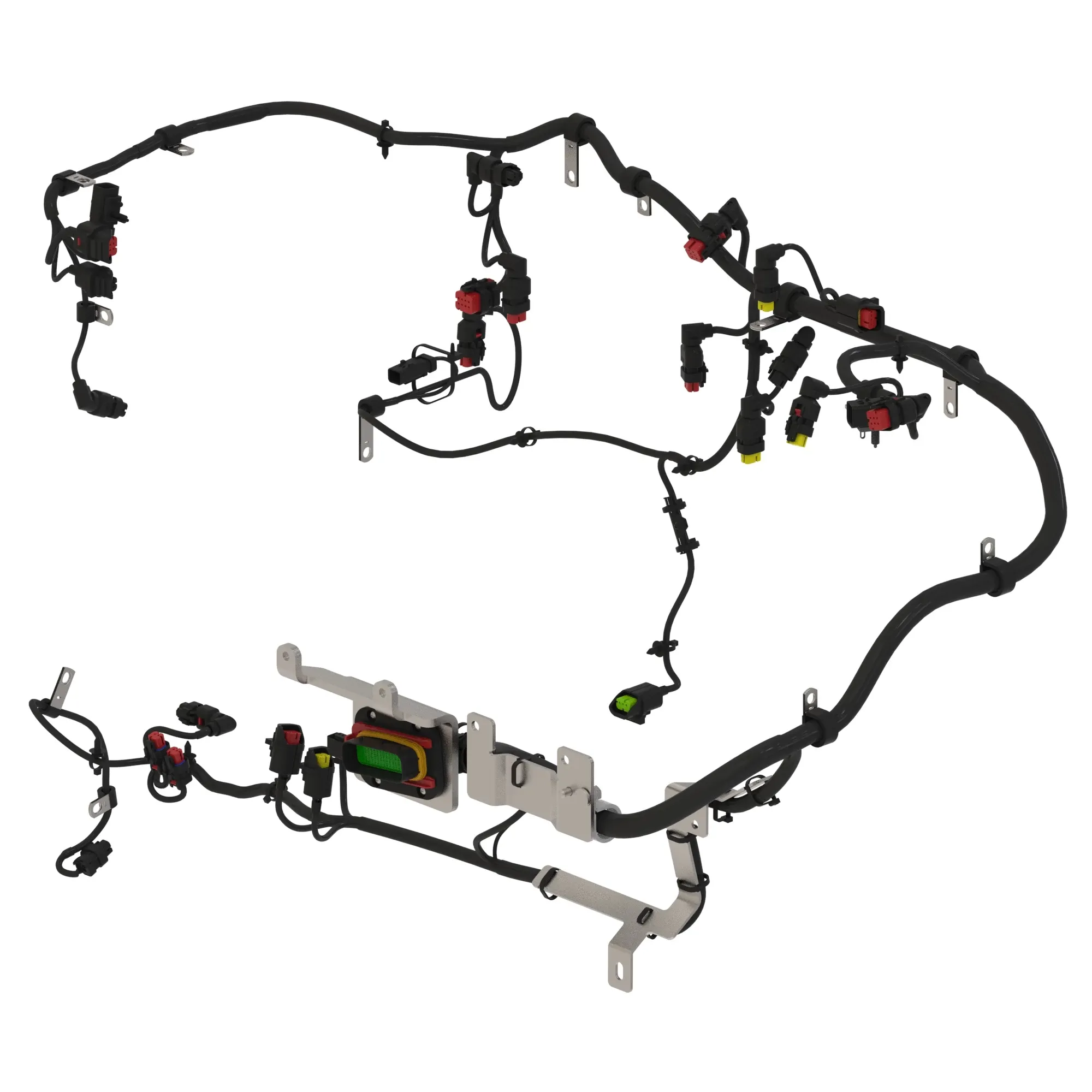 John Deere Common Engine Mounted ECU Harness, Level 33 - DZ121948