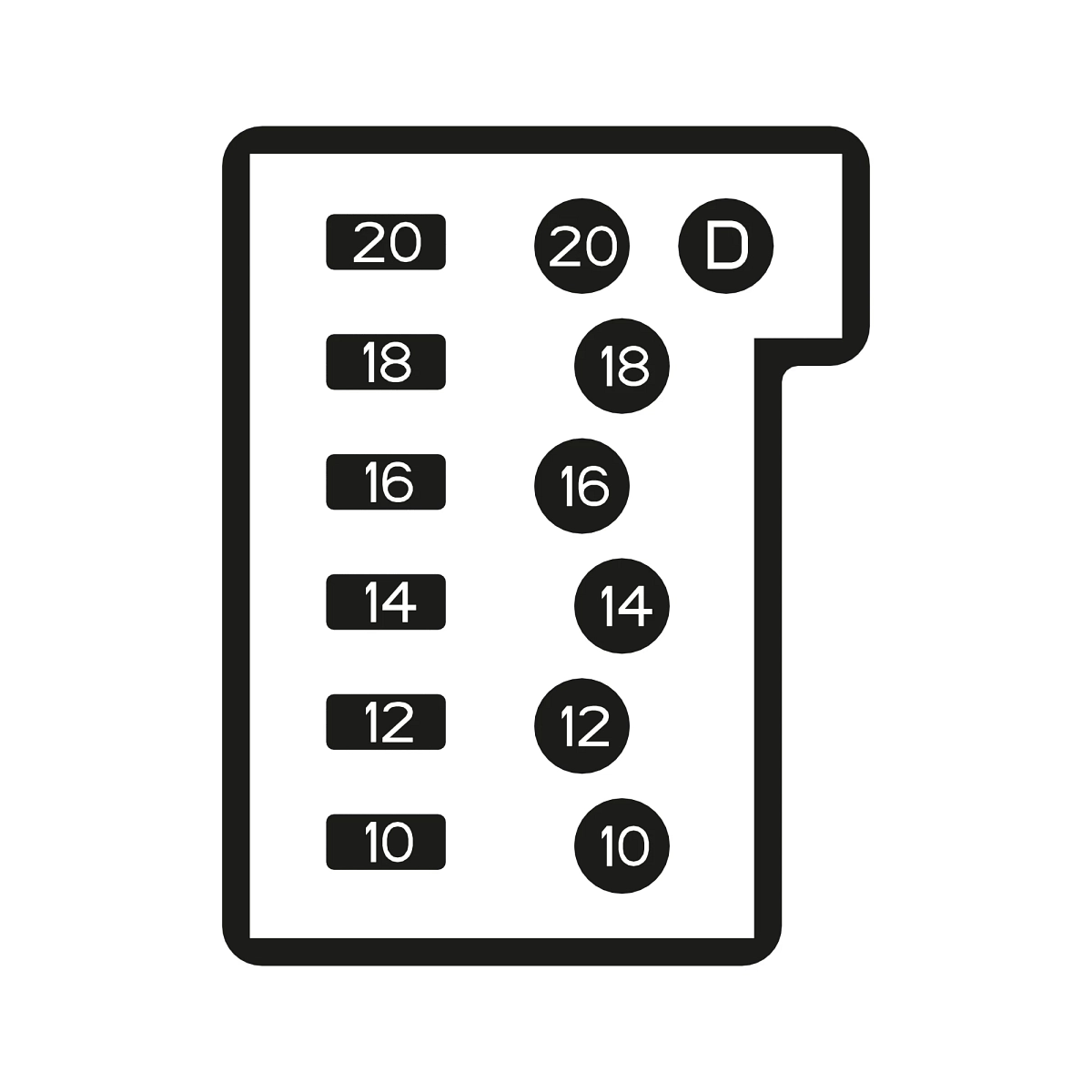 Remap Label 1109 Dual Flex