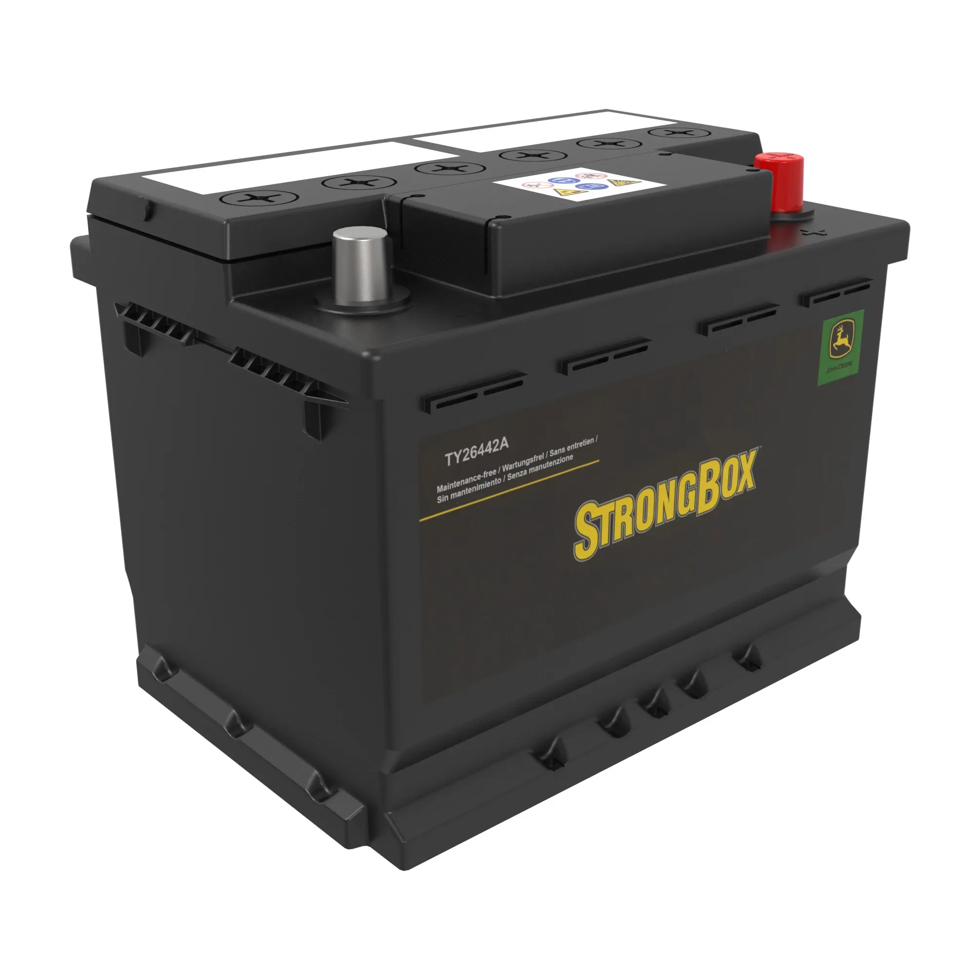 John Deere StrongBox™ Original Equipment, 12 Volts, Wet Battery - TY26442A