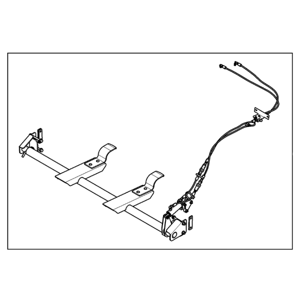 John Deere Hydraulic Bale Ramp Attachment - BE32711