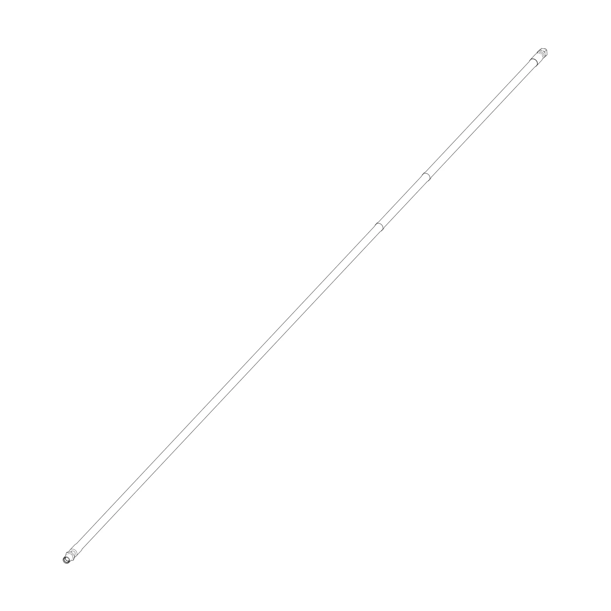 John Deere Refrigerant Hose, Air Conditioner Suction - AXE92218