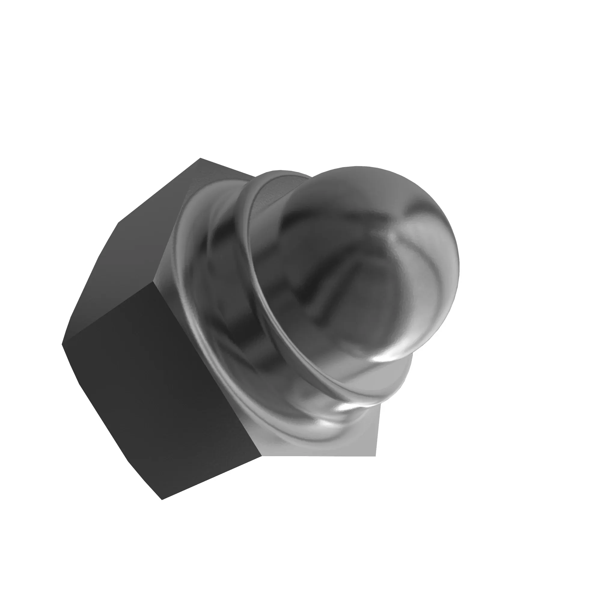 NUT, METRIC, HEX CROWN, SELF LOCKIN