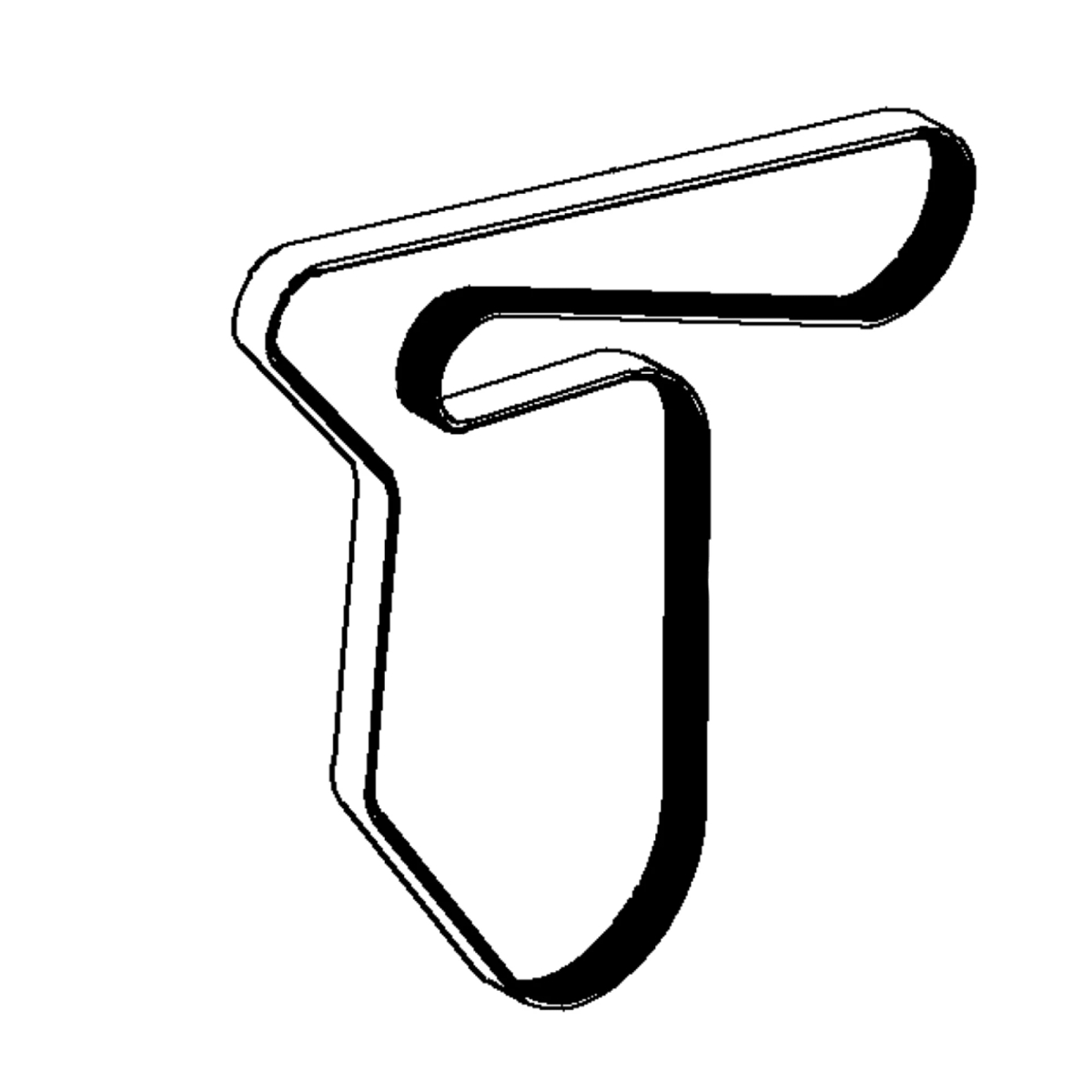 John Deere V-Belt for Engine Auxiliaries, Effective Length 2585 mm (101.8 inch) - T473629