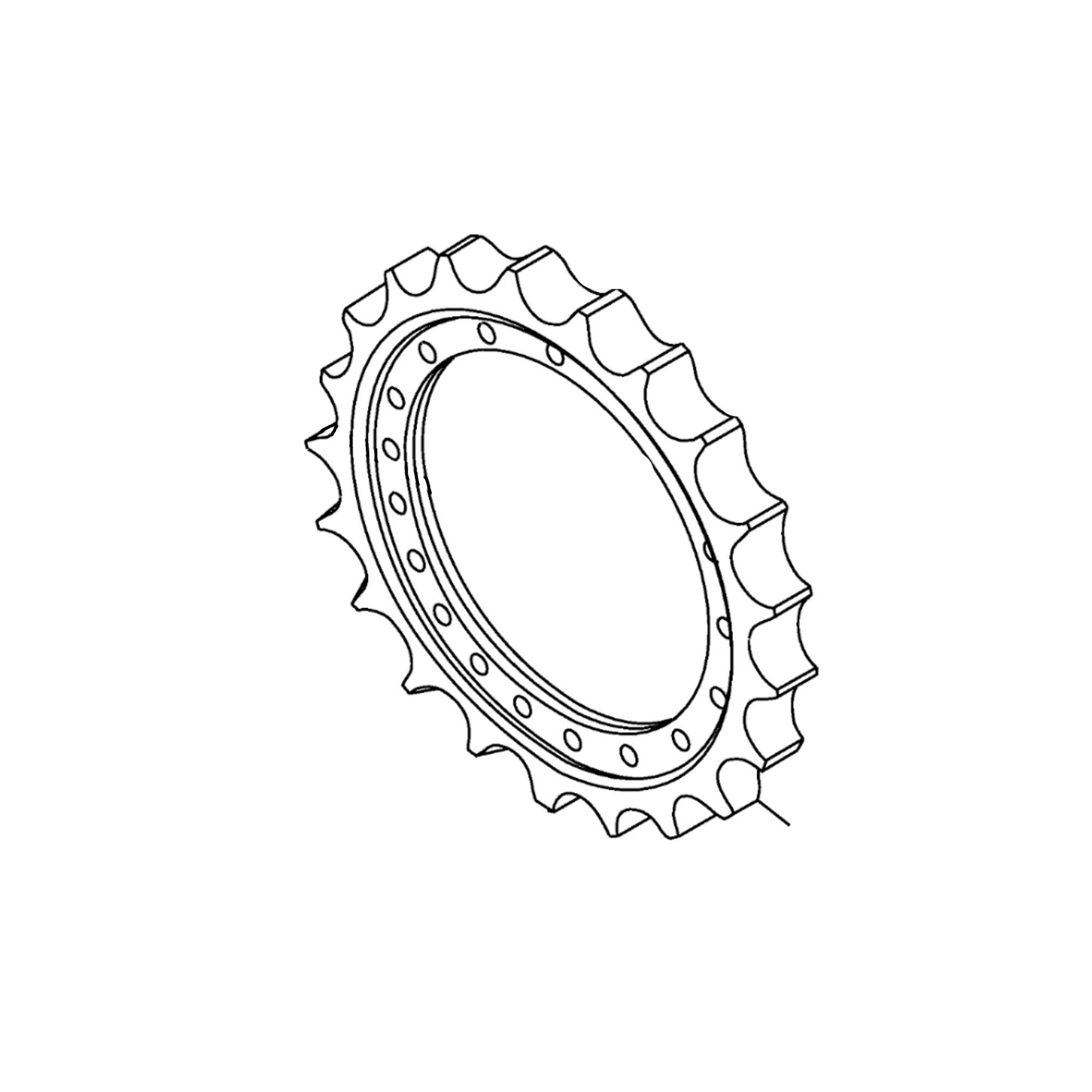 John Deere Travel Motor Gearbox Chain Sprocket - T189426