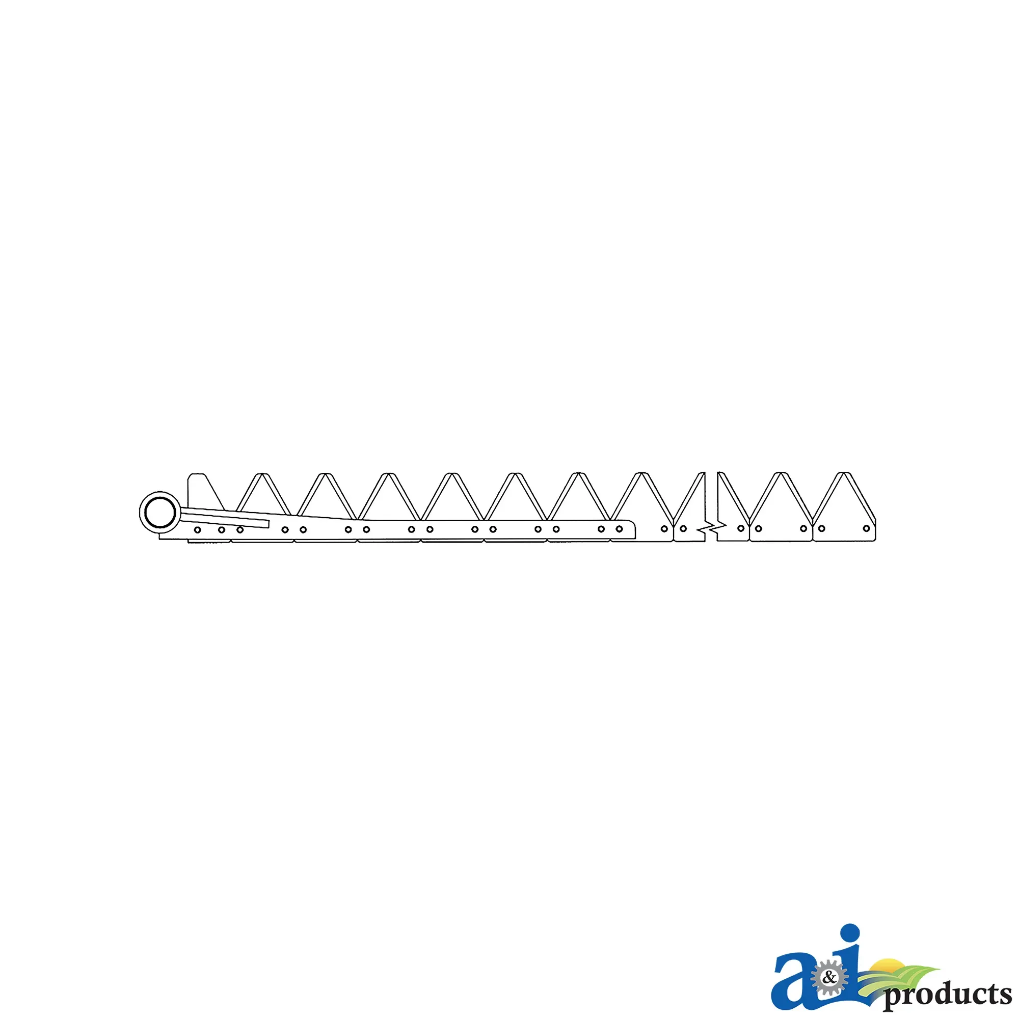 A&I Products Left Side Underserrated Cutterbar, 9 Feet - A-831-688