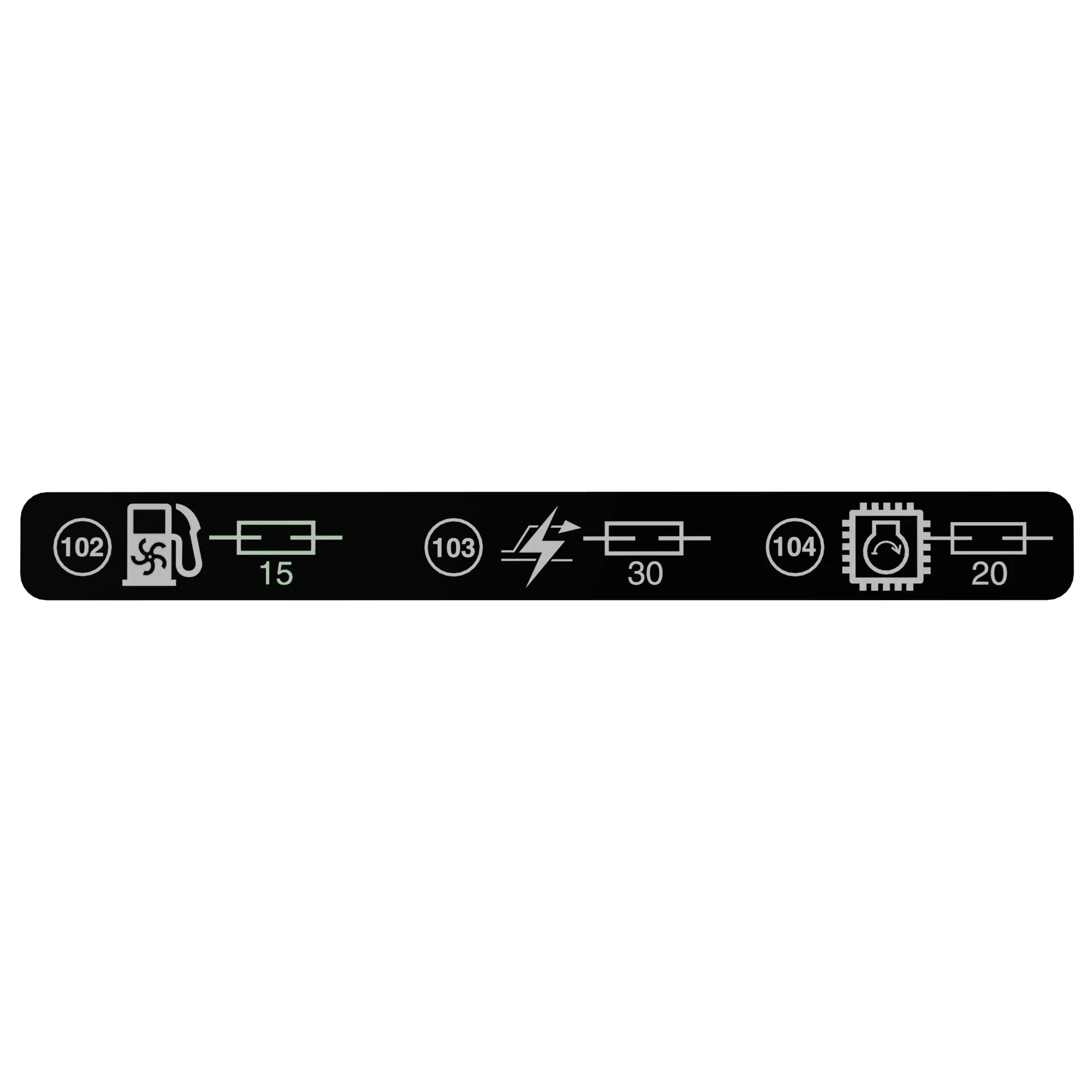 John Deere Fuse Label - N313969