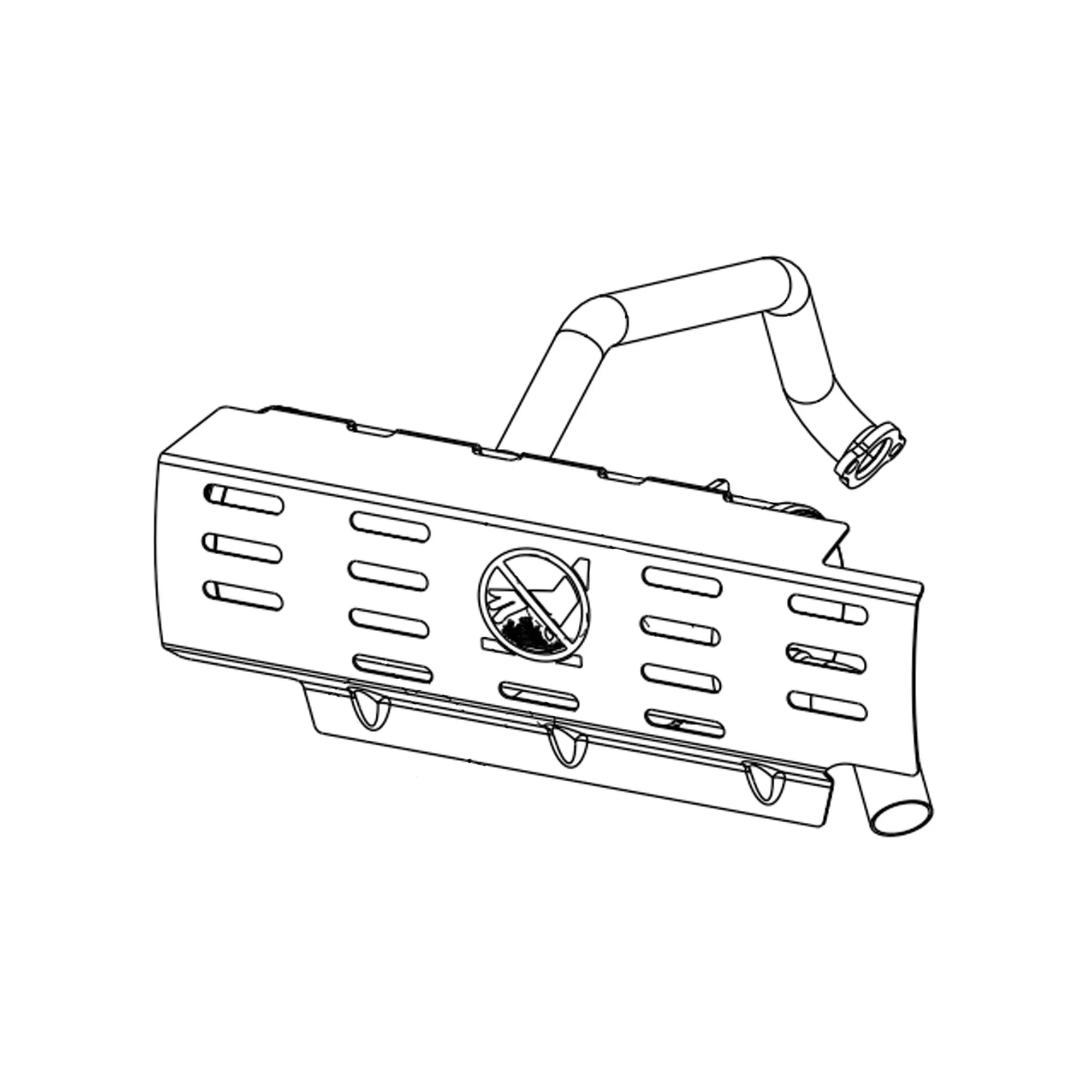 John Deere Non-Aspirated Round Shaped Muffler - AM134902