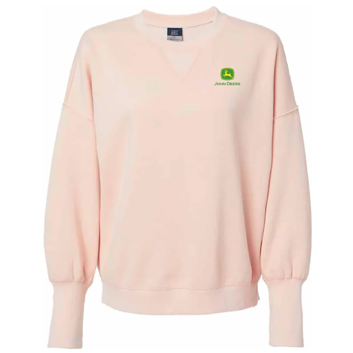 Sueded Crewneck Sweatshirt - Pink