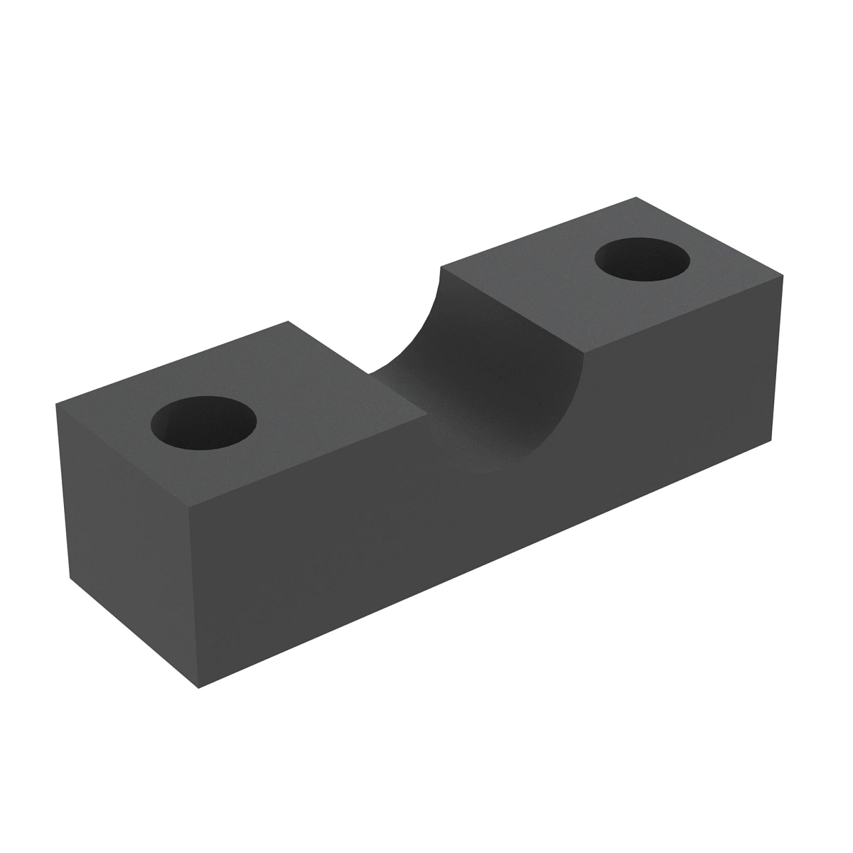 Hose Clamp, Rubber Block, 1 Slot -1