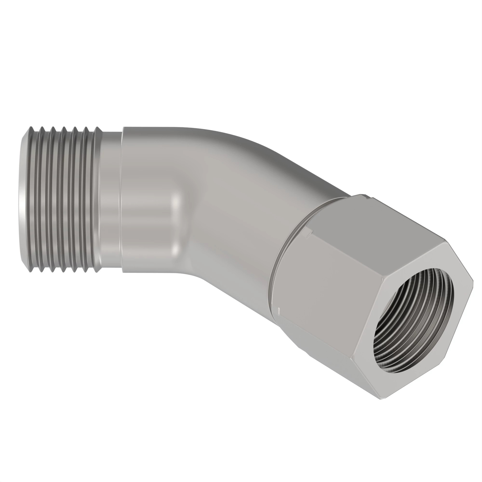 FITTING, 24 FLARELESS SWIVEL 45 ELB