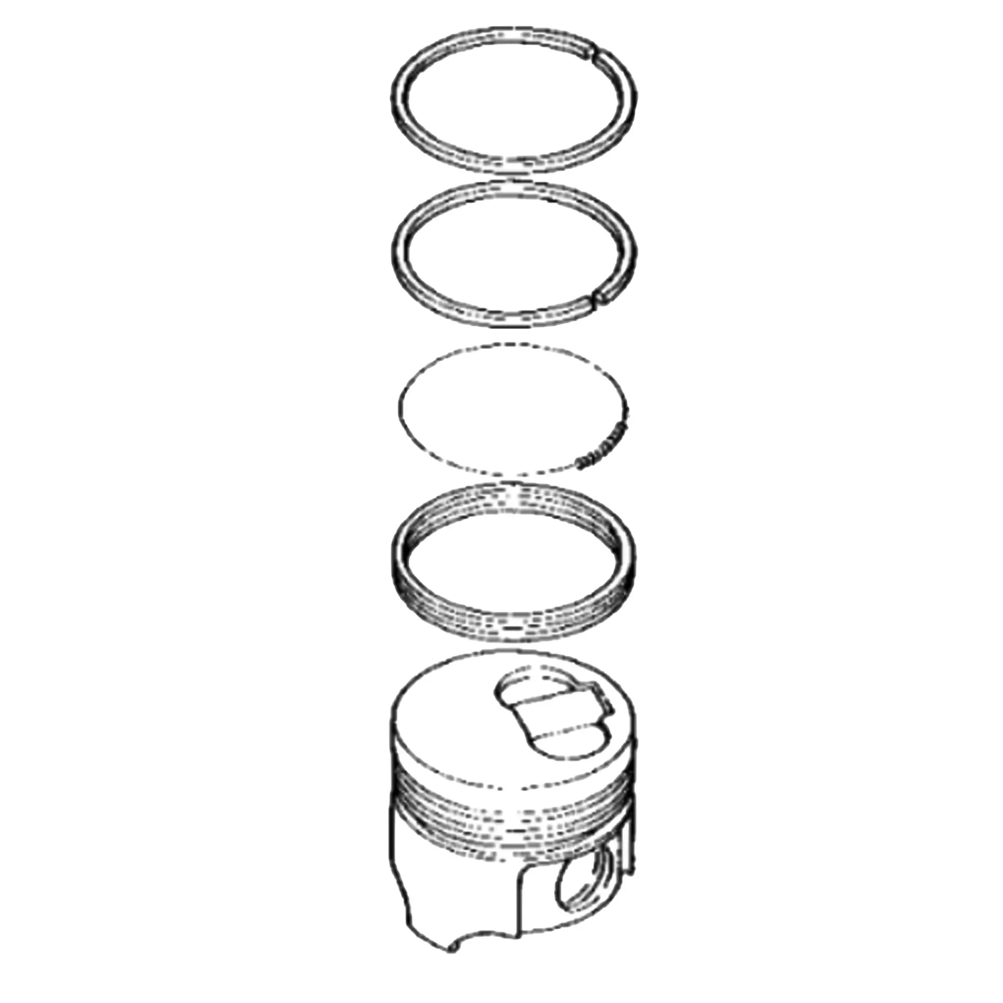John Deere Piston Ring - AM877824