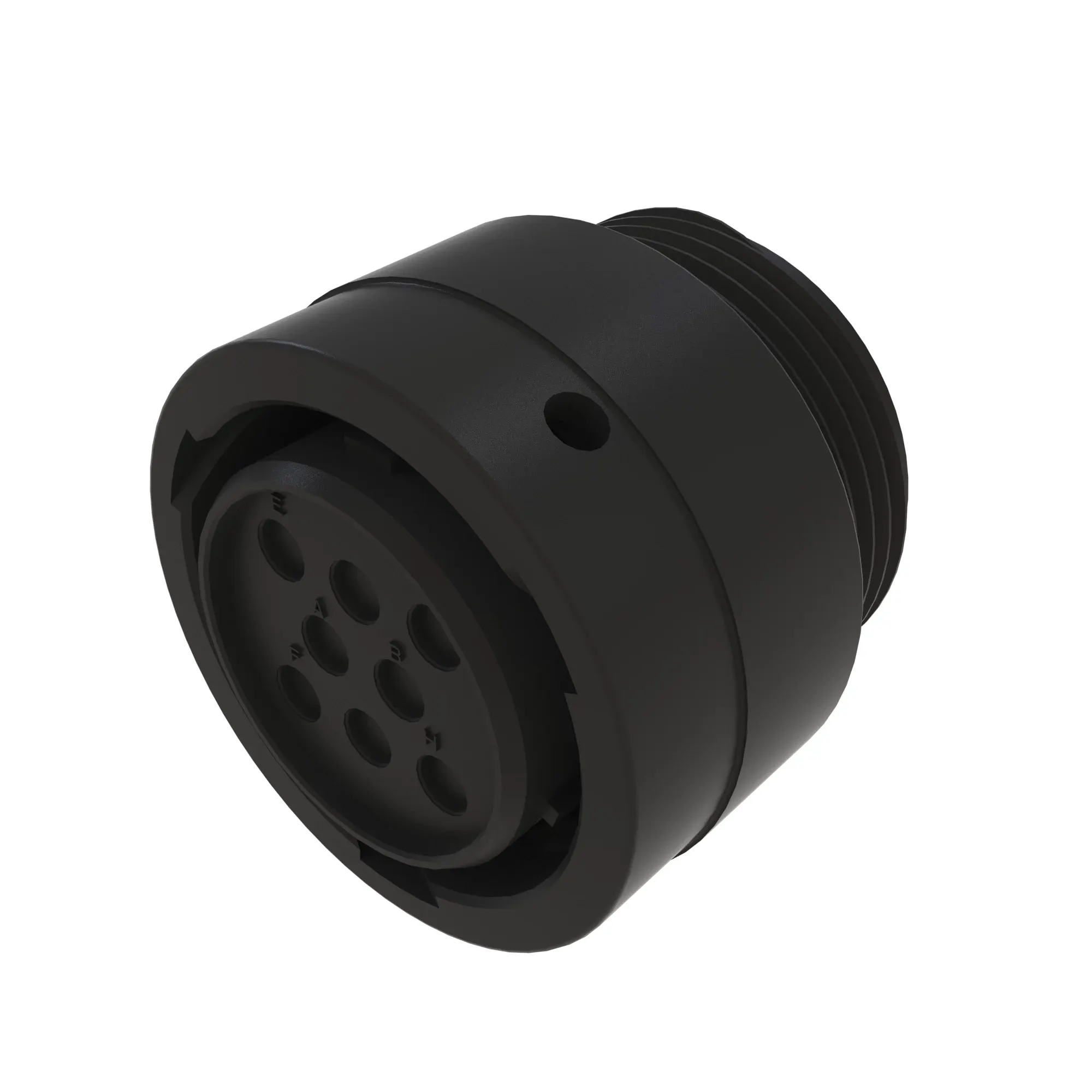 CONN DEUTSCH HDP20 8W MS BLK PLSTC