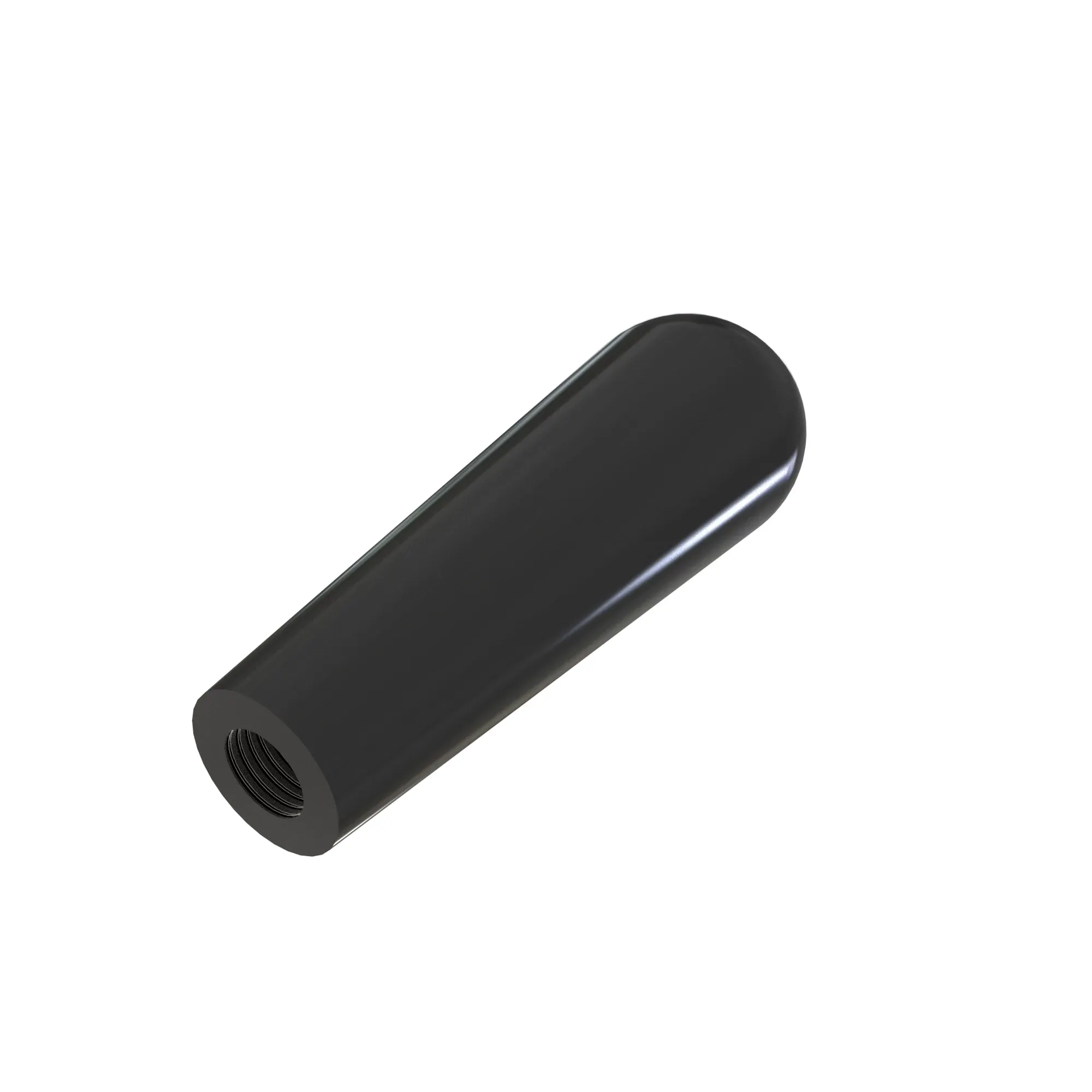 KNOB BLACK PLASTIC KNOB WITH METAL INSER