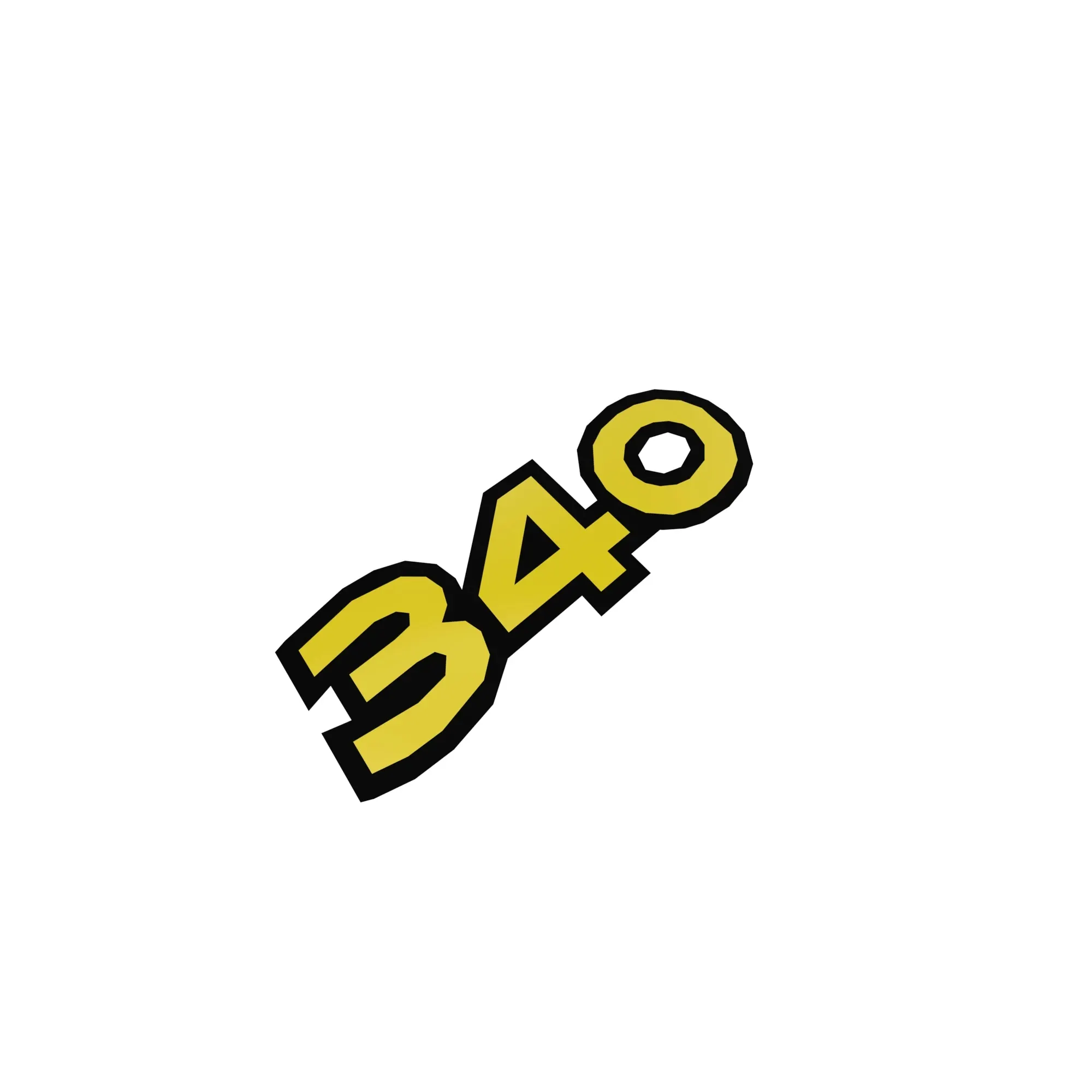 John Deere 340 Model Label, Left Side - R562017